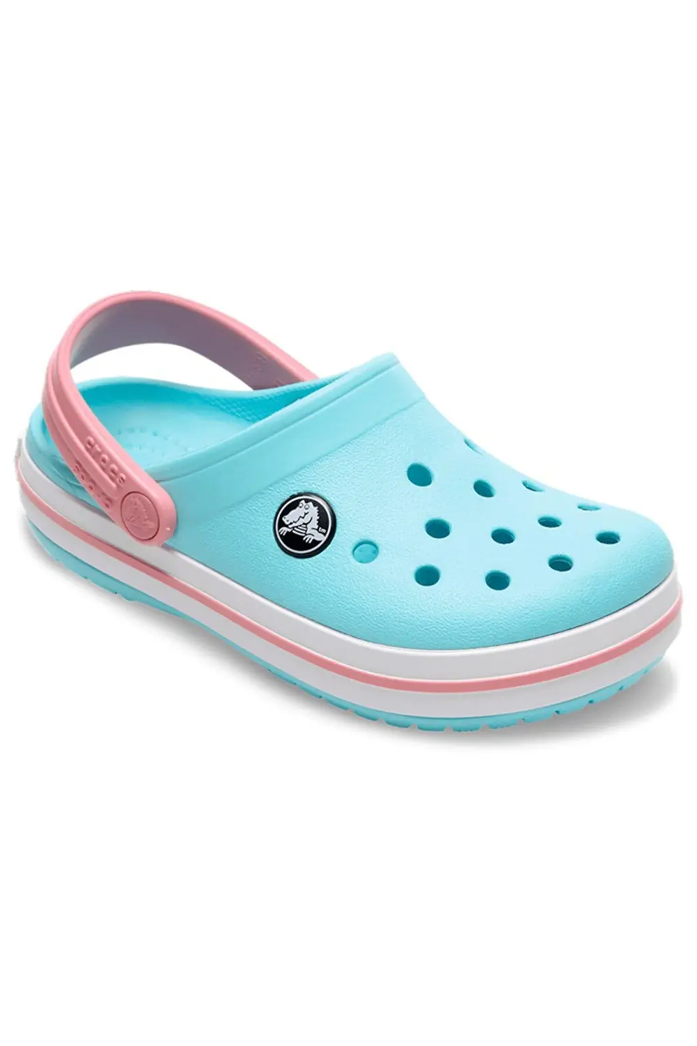 CROCS Crocband Clog Çocuk Turkuaz Kenarı Pembe Terlik / Sandalet 