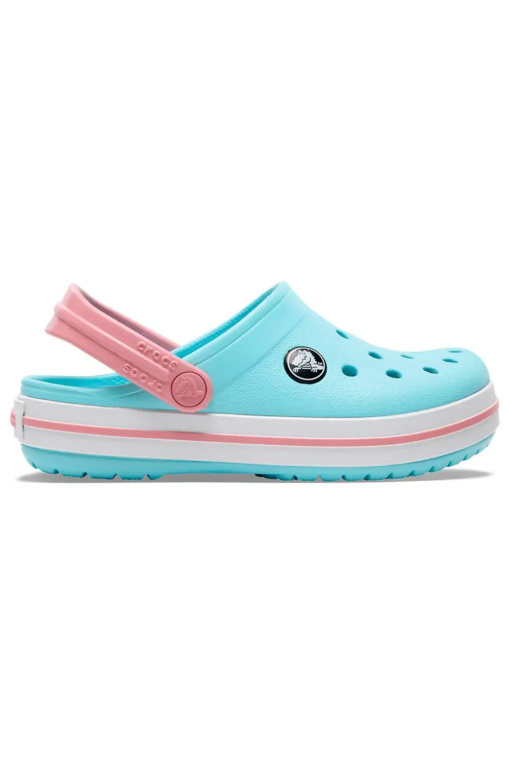 CROCS Crocband Clog Çocuk Turkuaz Kenarı Pembe Terlik / Sandalet 