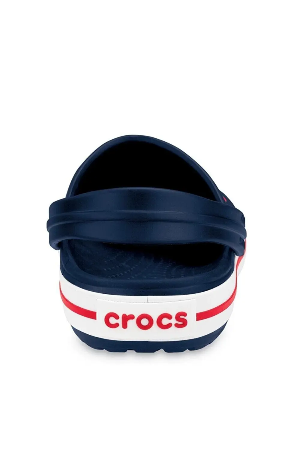 CROCS Crocband Unisex Lacivert Kenarı Kırmızı Çizgili Terlik / Sa