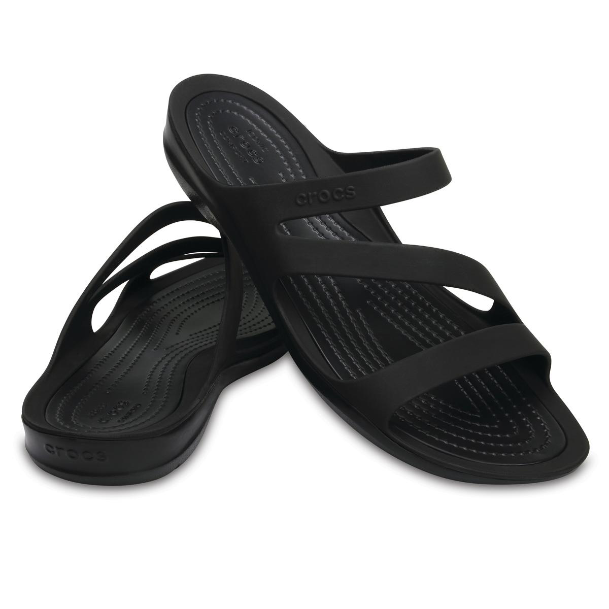 Crocs  Swiftwater Sandal Black Terlik 203998-060