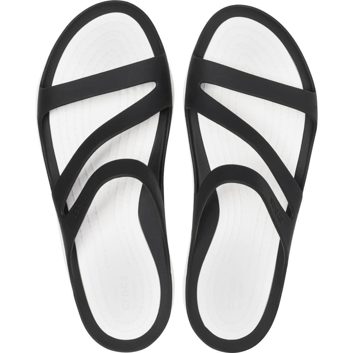 Crocs  Swiftwater Sandal Black/White Terlik 203998-066
