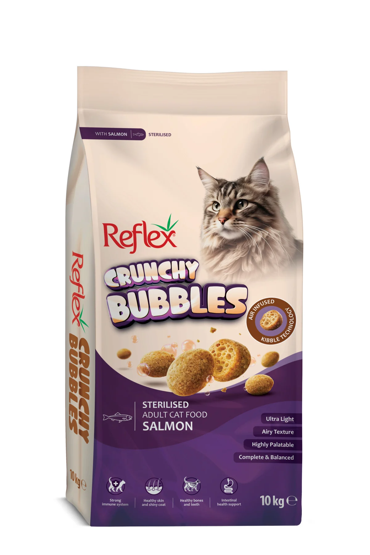 Crunchy Bubbles Kısırlaştırılmış Somonlu Yetişkin Kedi Maması 10 kg Fiyatı, Yorumları ve Özellikleri
