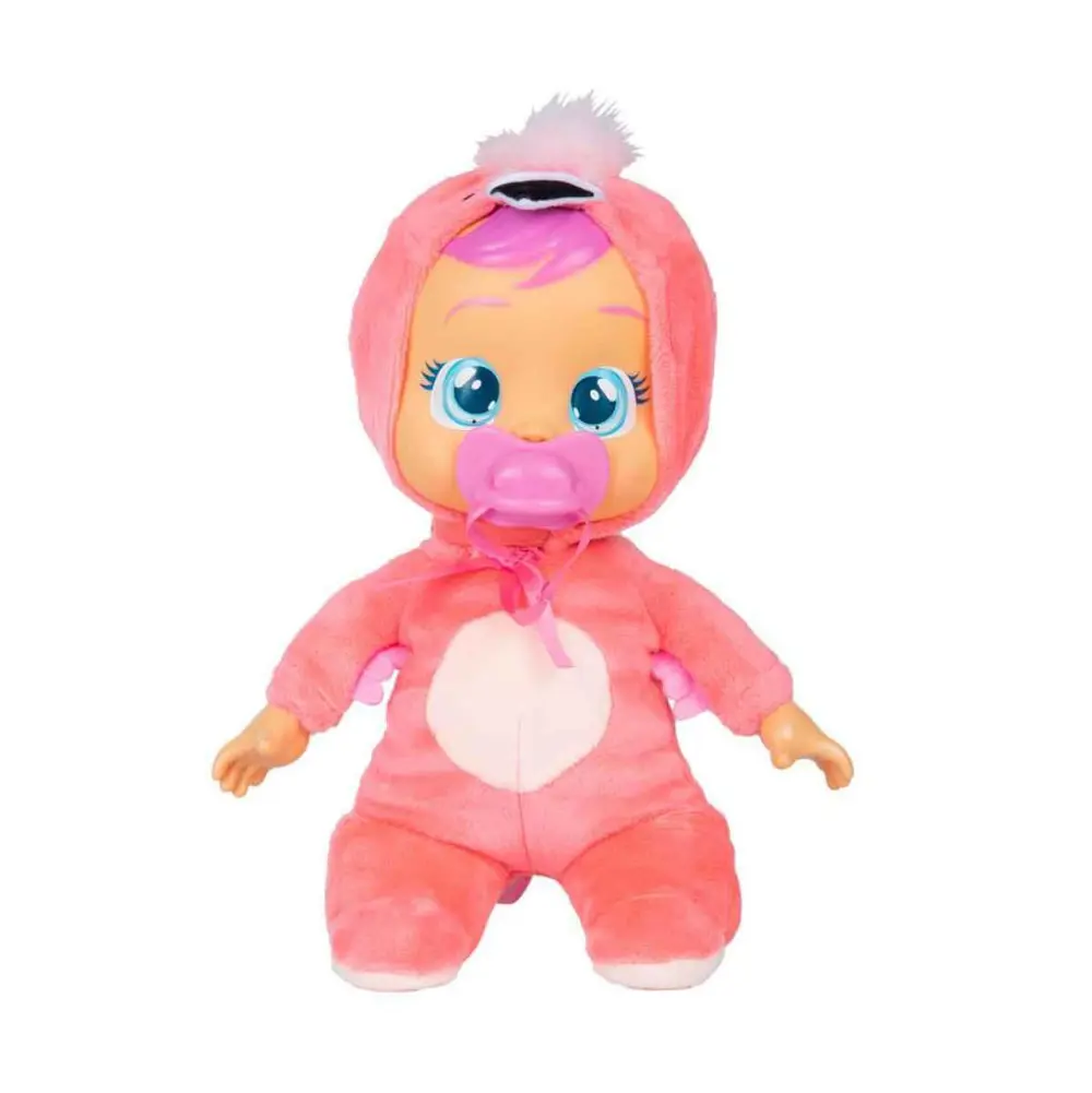 Cry Babies Ağlayan Yumuş Bebekler Flamingo Tulumlu Fancy CYB32100
