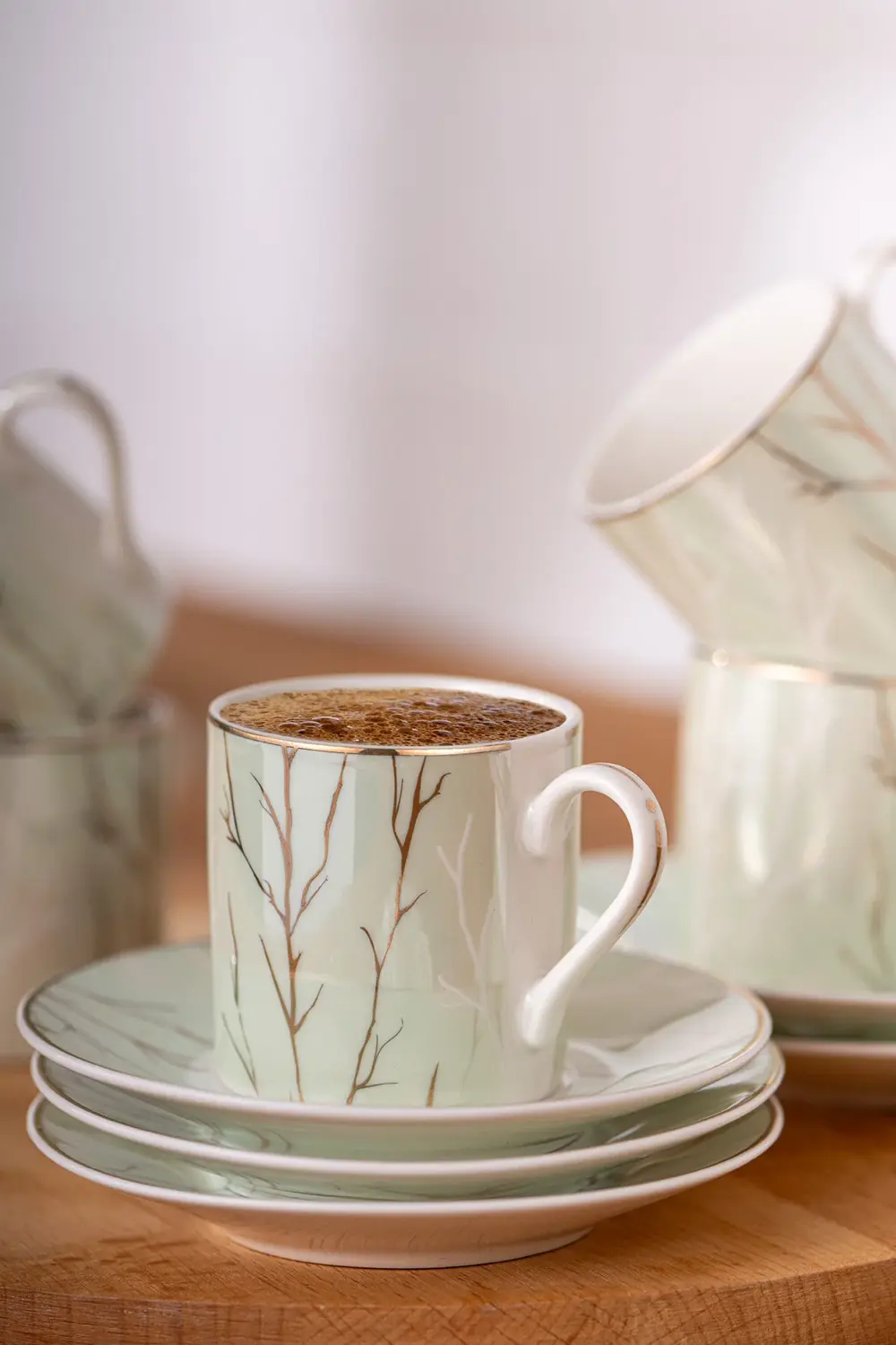 Crystal 6 Kişilik Kahve Fincan Takımı 80 ml