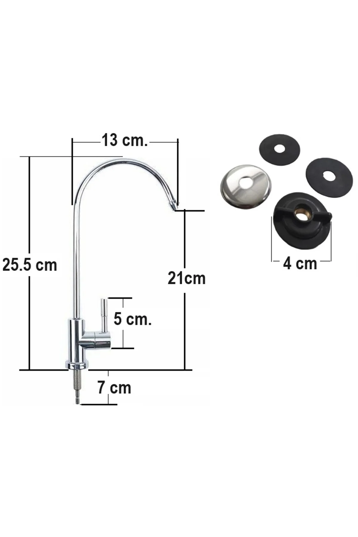 Crystal Clear Su Arıtma Musluğu, Paslanmaz Krom (Tüm Arıtma Sistemleri Uyumlu) Crystal Clear Su Arıtma Musluğu, Paslanmaz Krom (Tüm Arıtma Sistemleri Uyumlu)