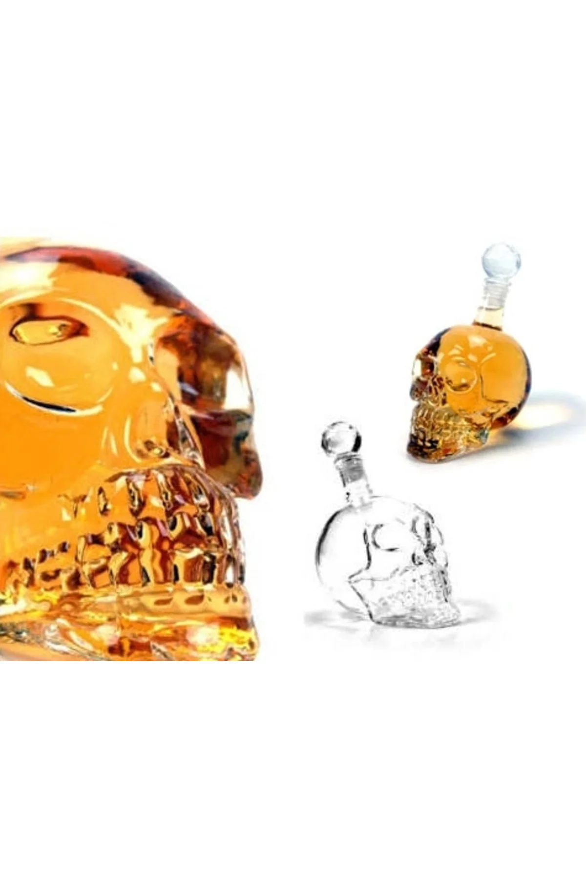 Crystal Head Kuru Kafa Cam Şişe 350 Ml - Görsel 3