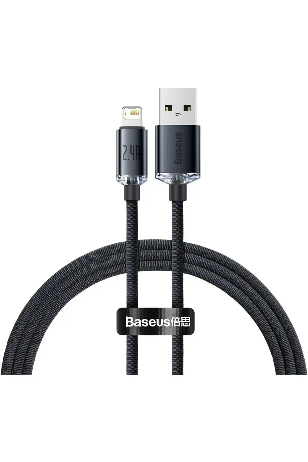 Crystal Hızlı Şarj Kablosu, Lightning – 1.2m, Uyumlu, Güçlendiril