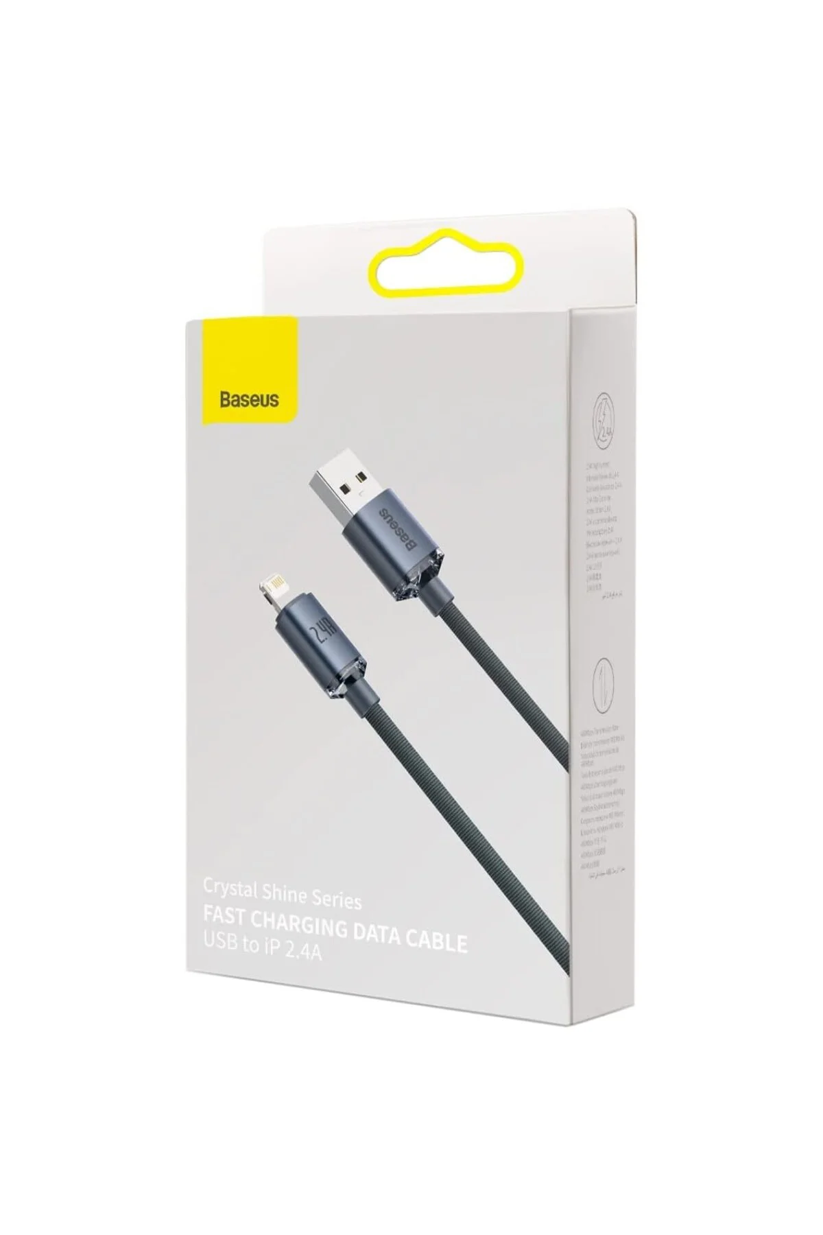 Crystal Shine Hızlı Şarj Kablosu, Lightning – 1.2m, iPhone Uyumlu, Güçlendirilmiş Crystal Shine Hızlı Şarj Kablosu, Lightning – 1.2m, iPhone Uyumlu, Güçlendirilmiş