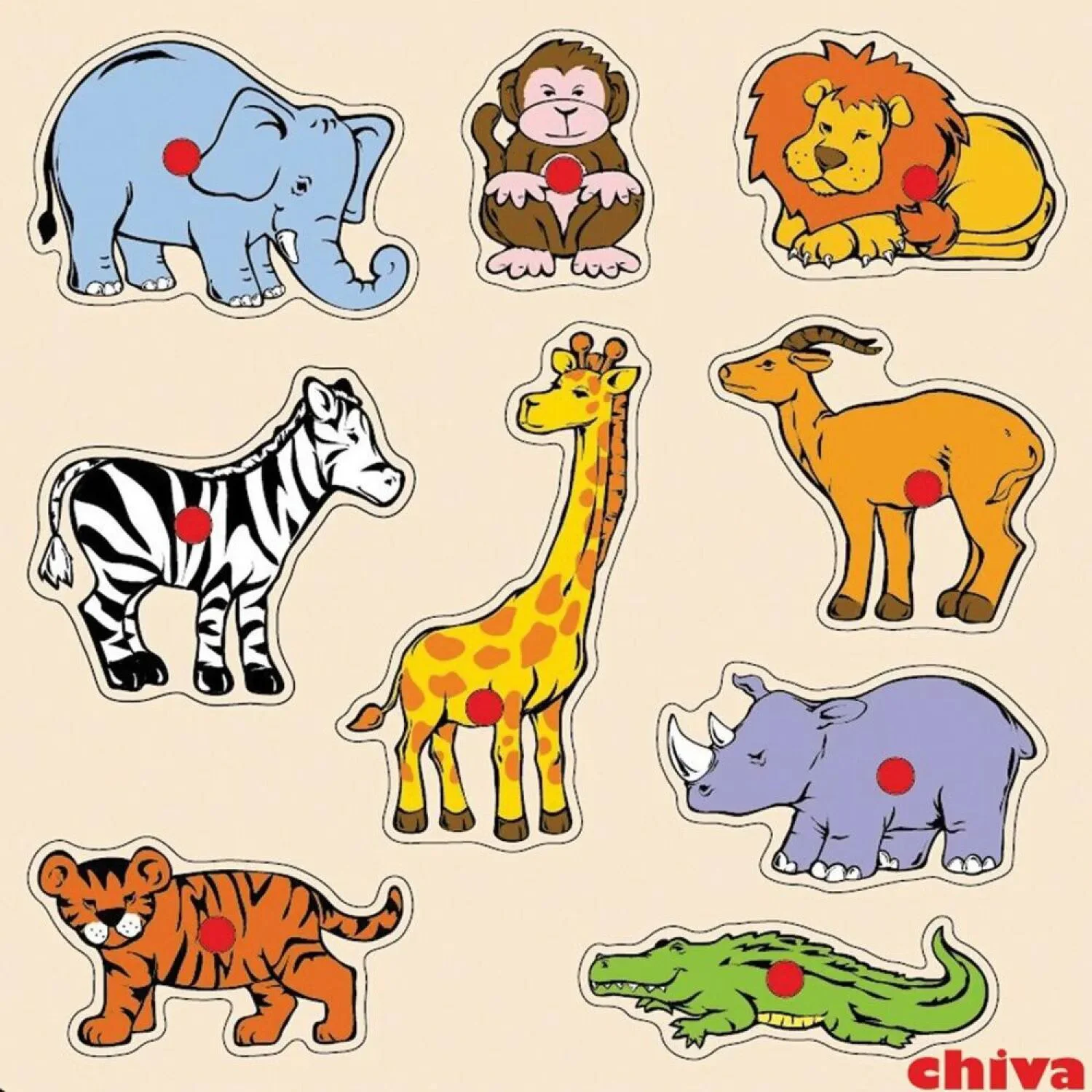 CS-1009 SAFARİ HAYVANLARI AHŞAP YAPBOZ