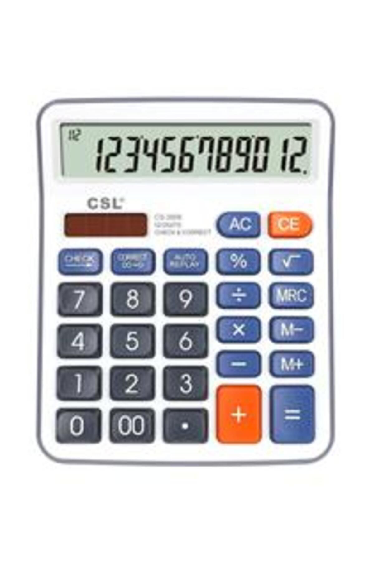 Csl Cs-3806 12 Hane Masa Tipi Hesap Makinesi
