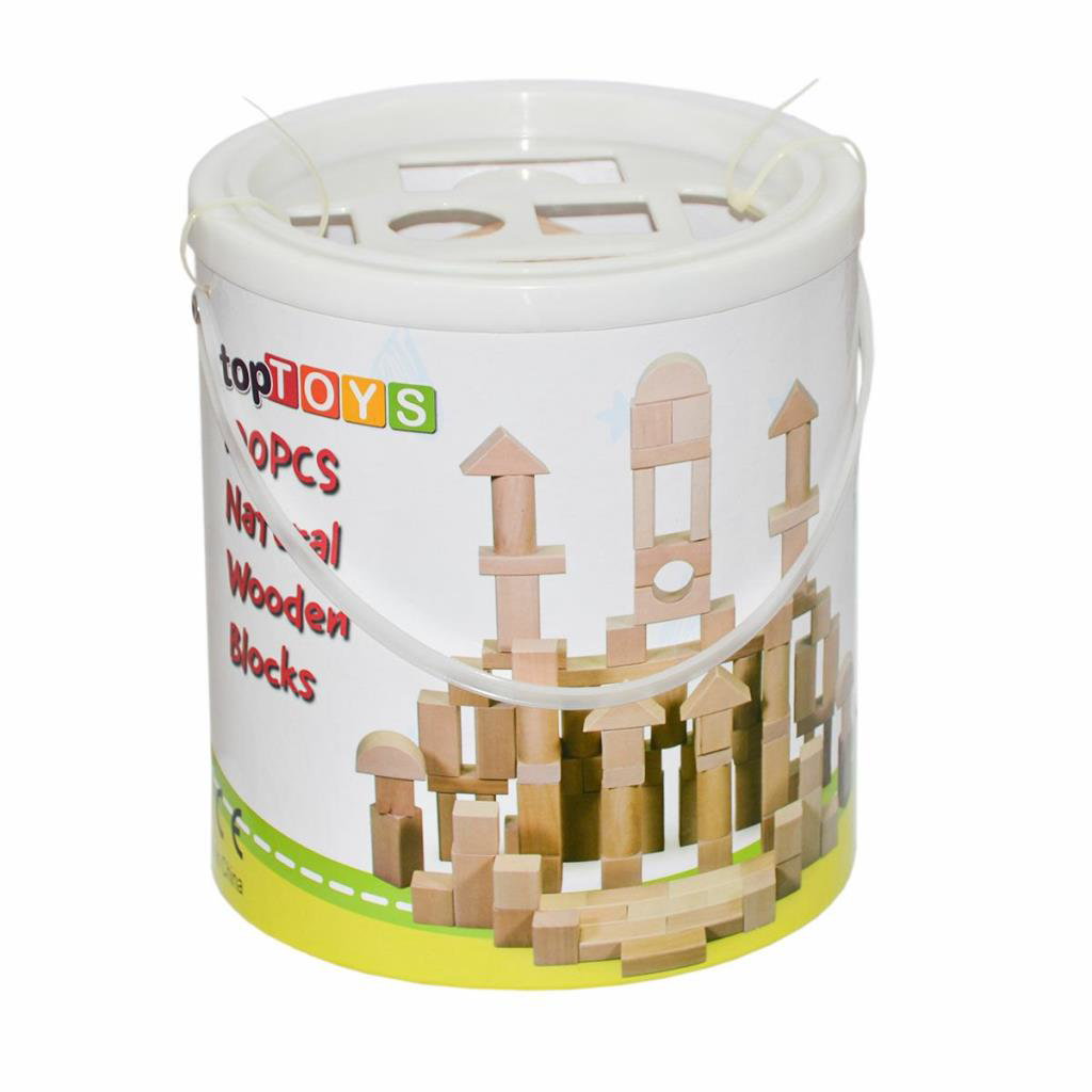 CS-8831 Natural Ahşap Blok Seti 100 Parça -Chiva CS-8831 Natural Ahşap Blok Seti 100 Parça -Chiva