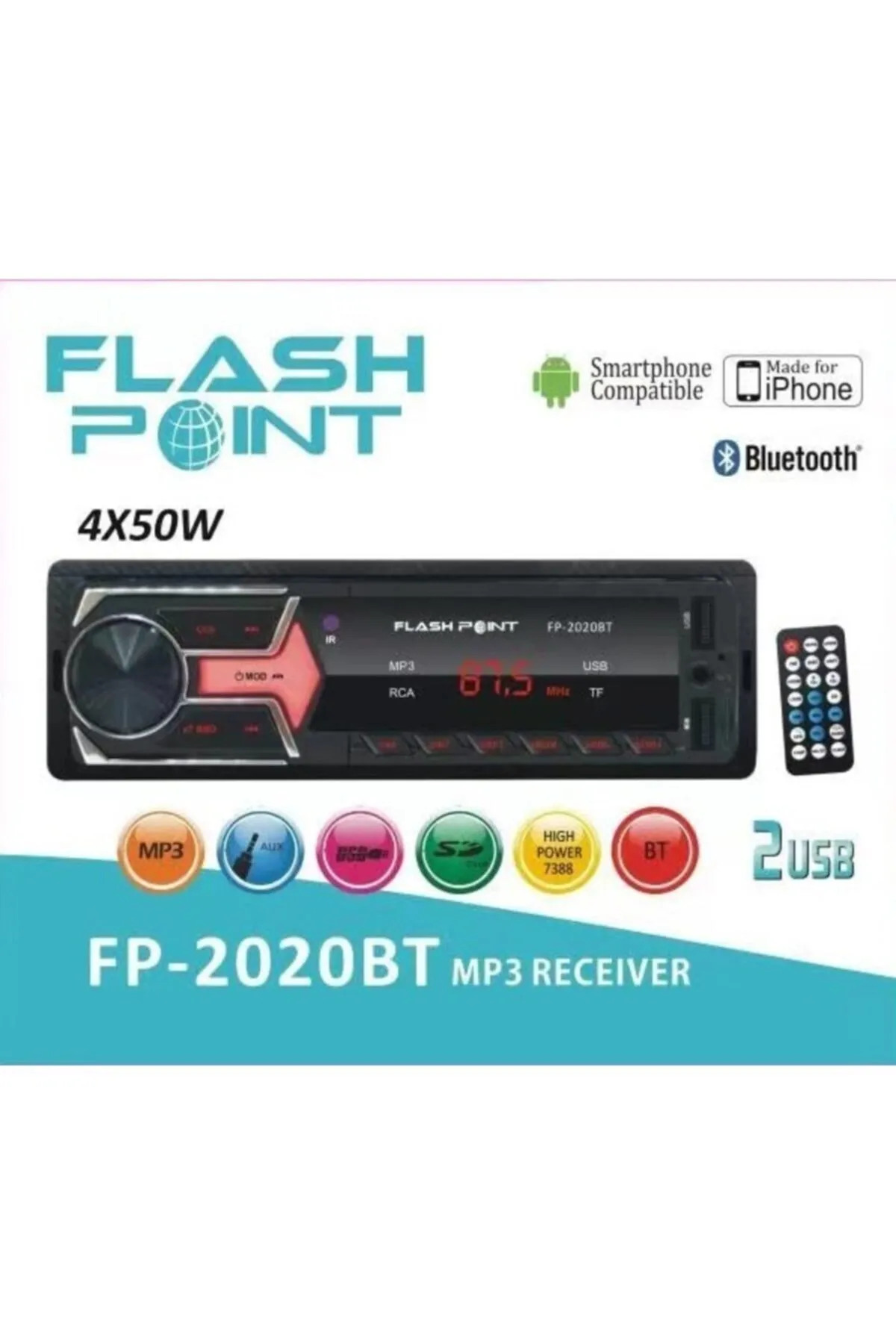 Flash Point Cs-Fp-2020Bt Flashpoint Kaliteli Bluetooth Oto Teyip Araba Teyibi
