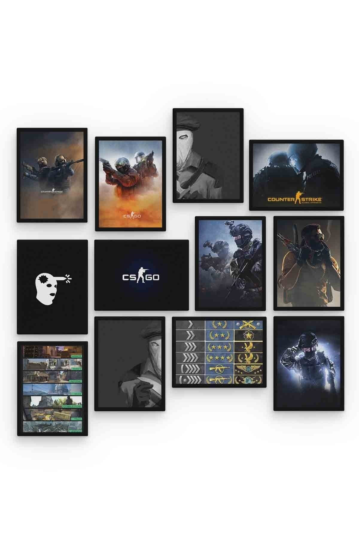 Cs Go 12 Parça Mdf (ahşap) Tablo Ofis Boyu 