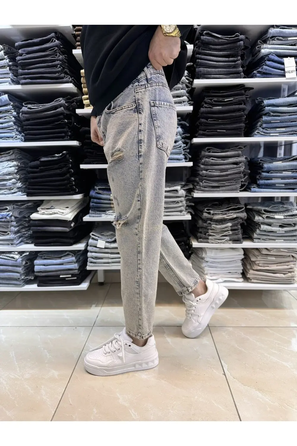 Csl Yırtık Boyfriend Jean