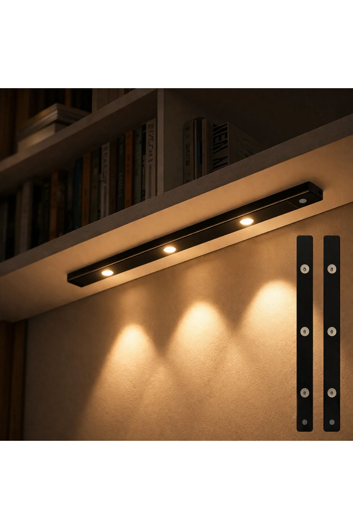 CT-2464 Bella Cabinet Şarjlı Hareket Sensörlü 3 Işıklı Armatür