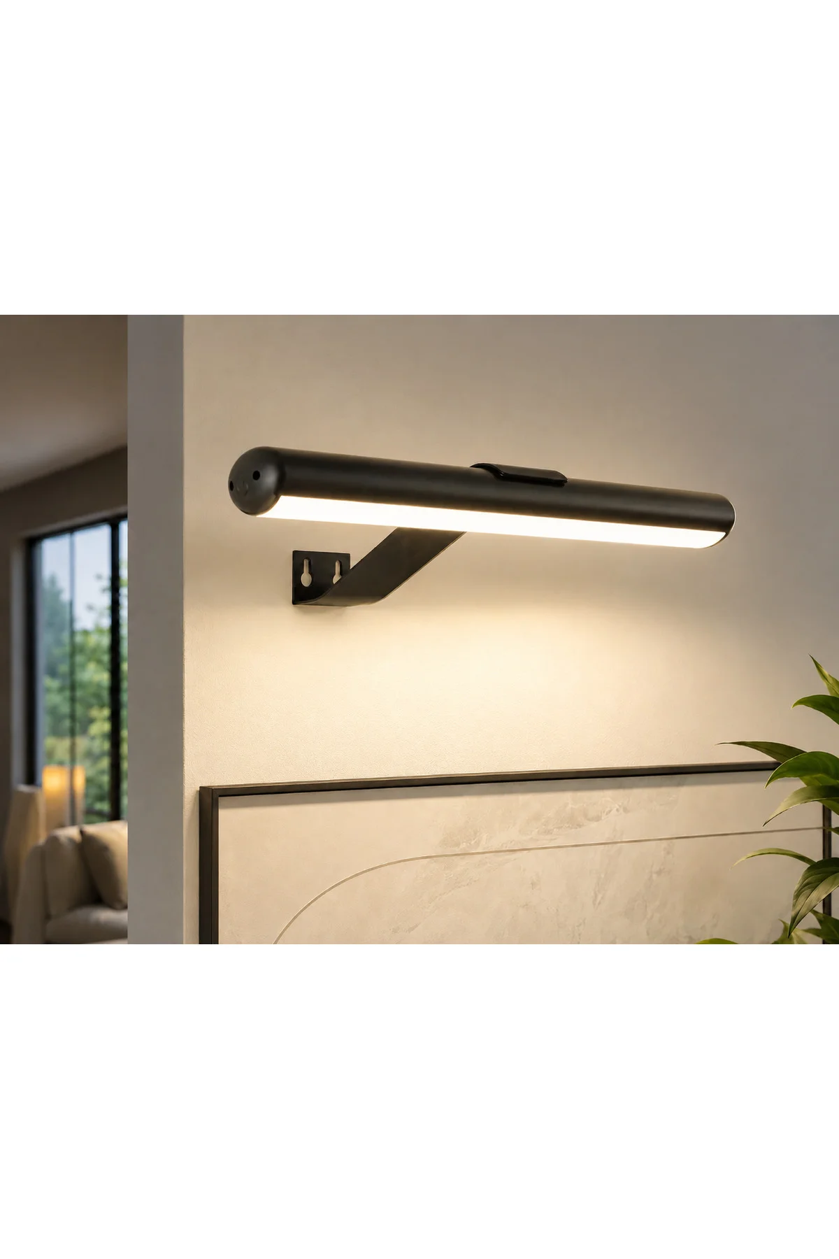 CT 2465 Siyah Kasa 1,5W Şarjlı Duvar Tipi Led Aplik 3 Renk - Görsel 3