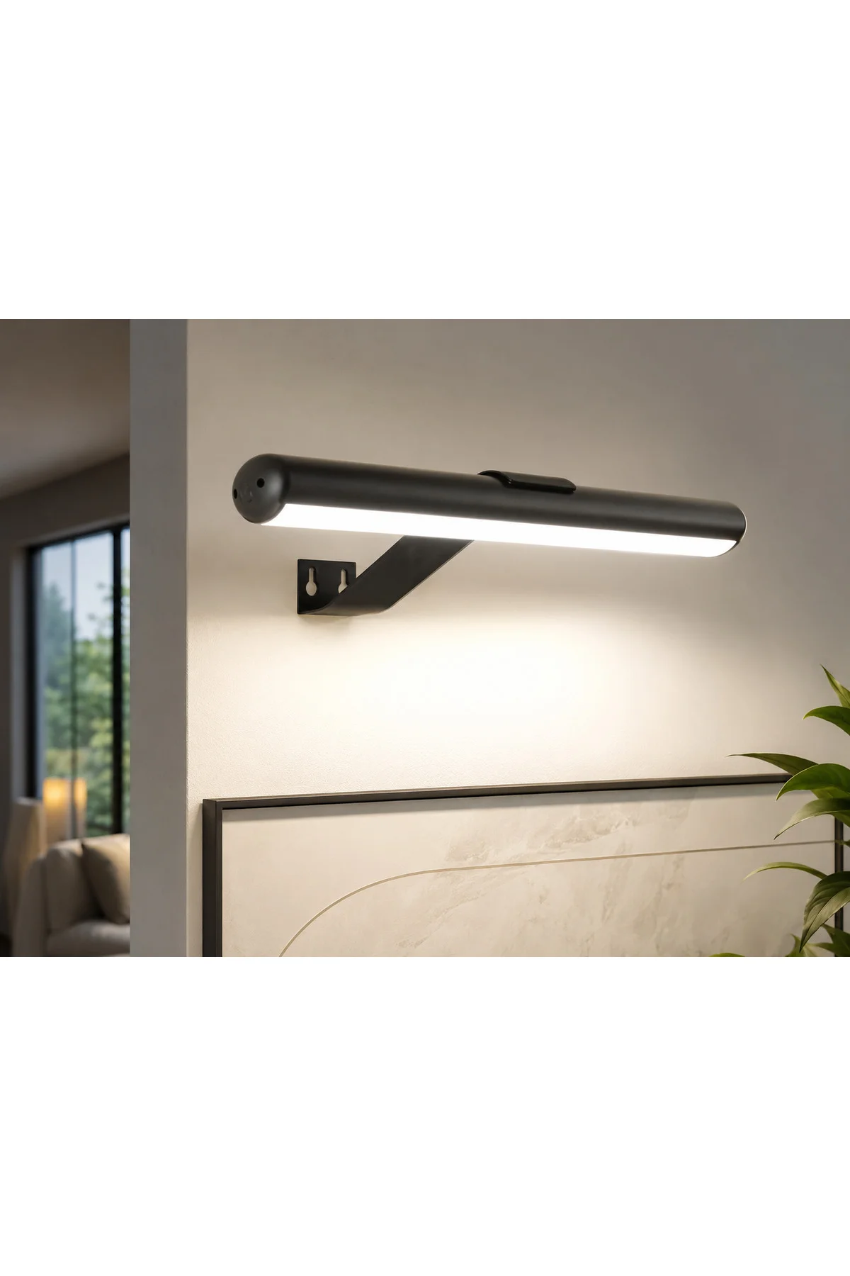 CT 2465 Siyah Kasa 1,5W Şarjlı Duvar Tipi Led Aplik 3 Renk - Görsel 4