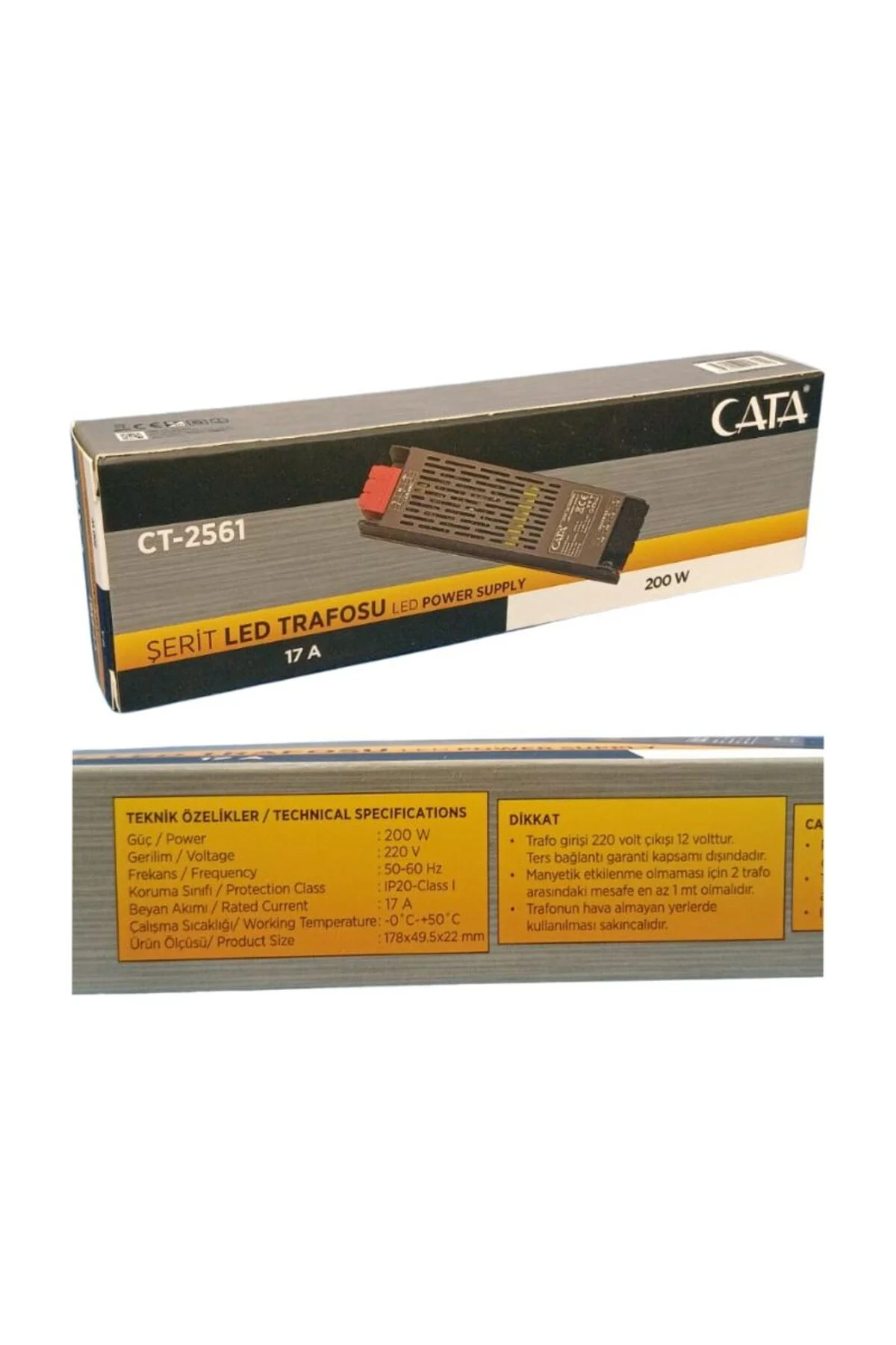 CT-2561 17 Amper Led Trafosu 200 W CT-2561 17 Amper Led Trafosu 200 W