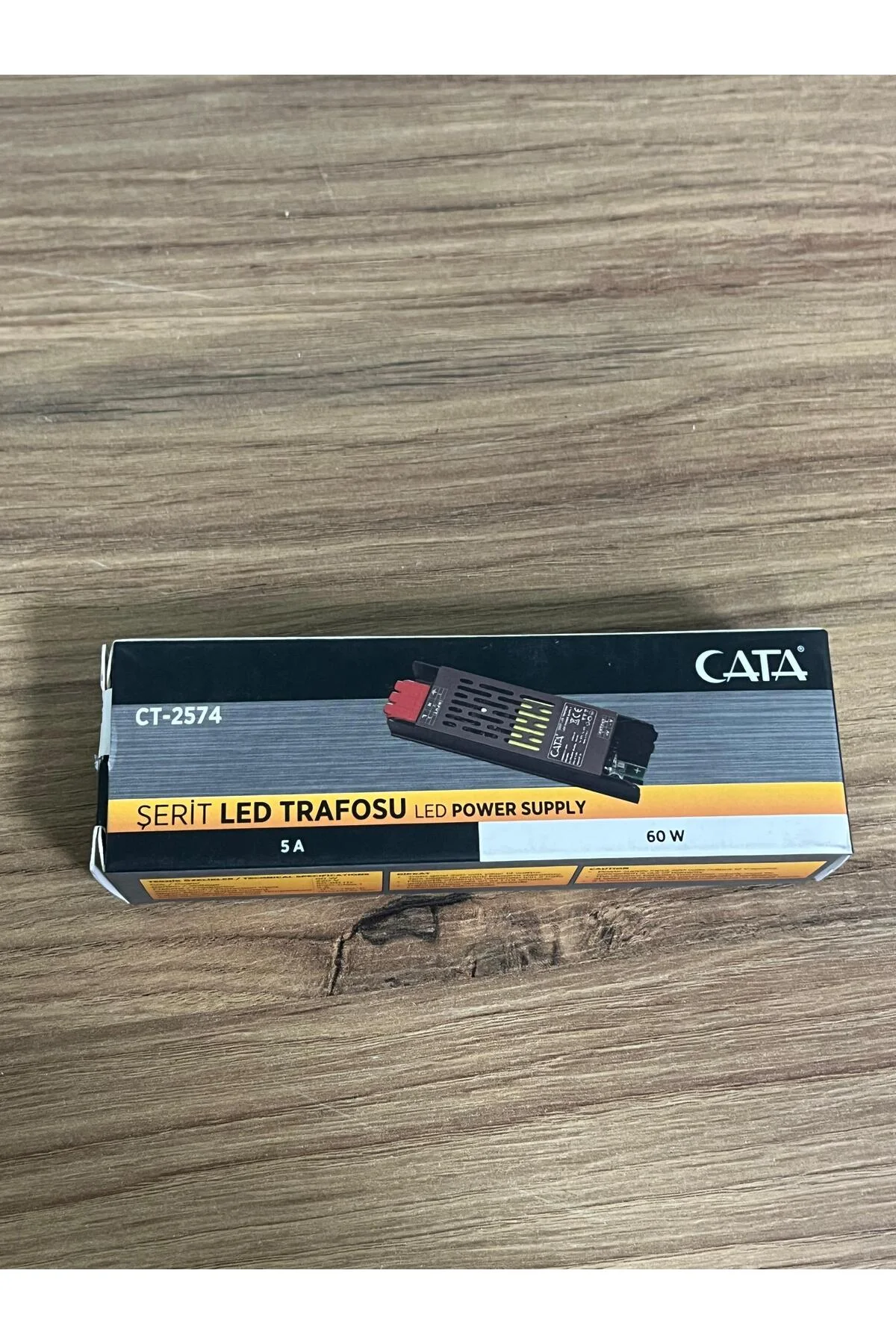 CT-2574 ŞERİT LED TRAFOSU SLİM 5 AMPER 60 WATT - Görsel 2