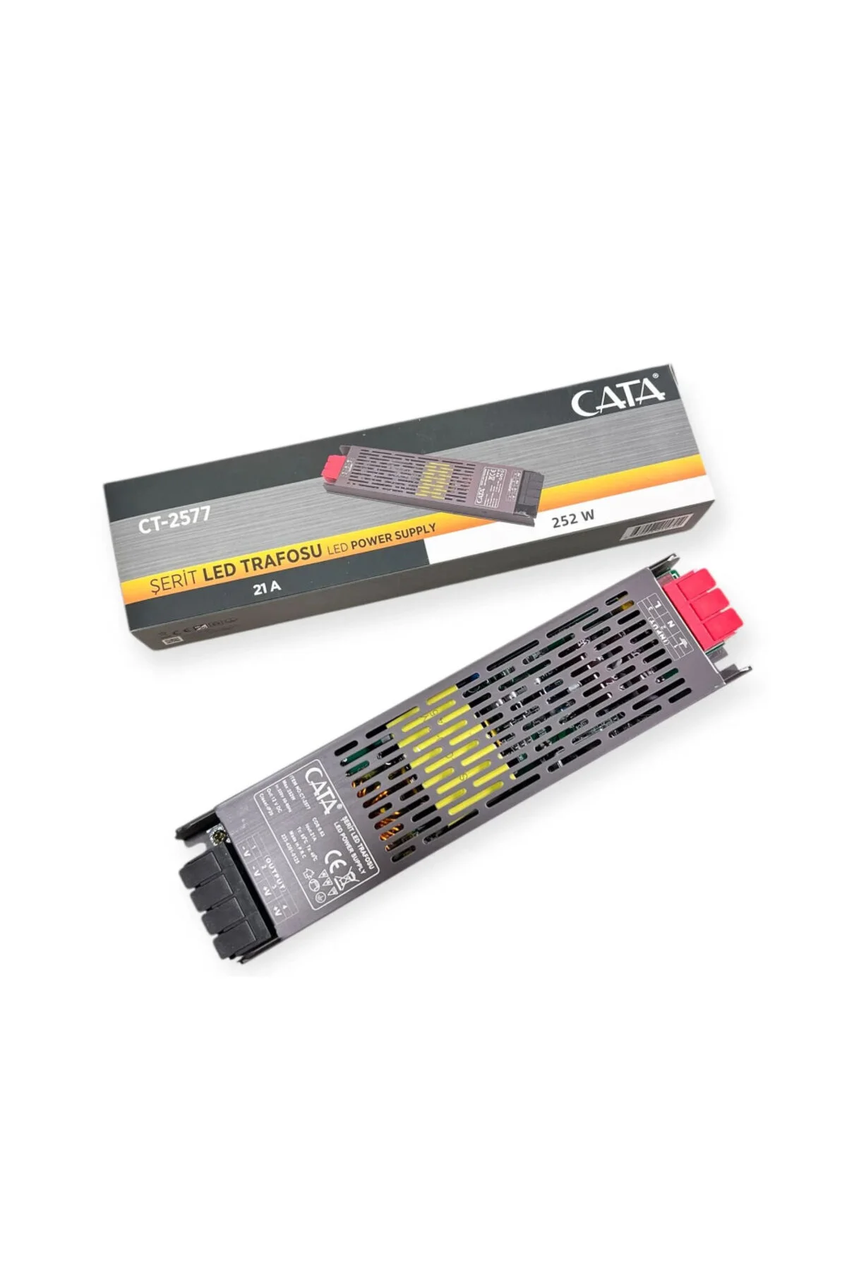 Ct-2577 21 Amper Şerit Led Trafosu 250W Slim Model Ct-2577 21 Amper Şerit Led Trafosu 250W Slim Model