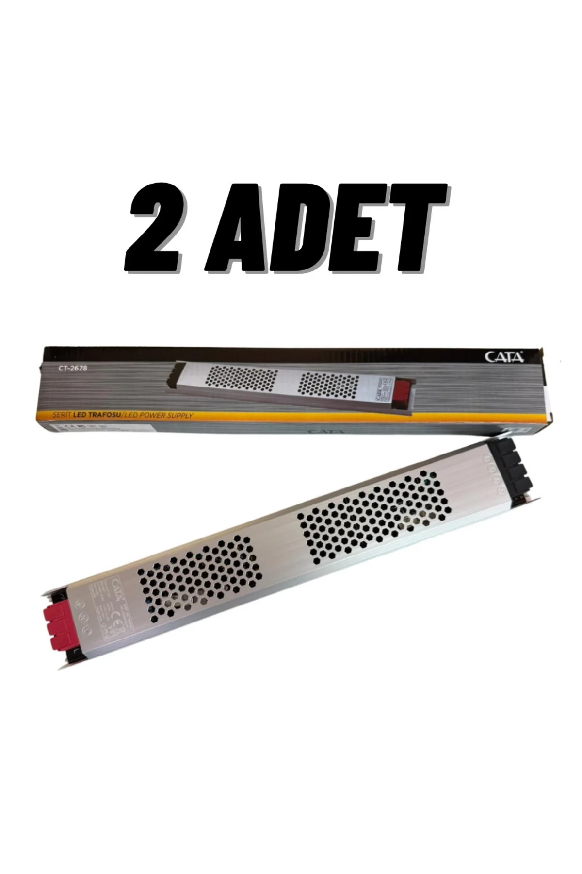 CT-2678 2 Adet 30 Amper İç Mekan Fansız Slim Şerit Led Trafo Klemensli CT-2678 2 Adet 30 Amper İç Mekan Fansız Slim Şerit Led Trafo Klemensli