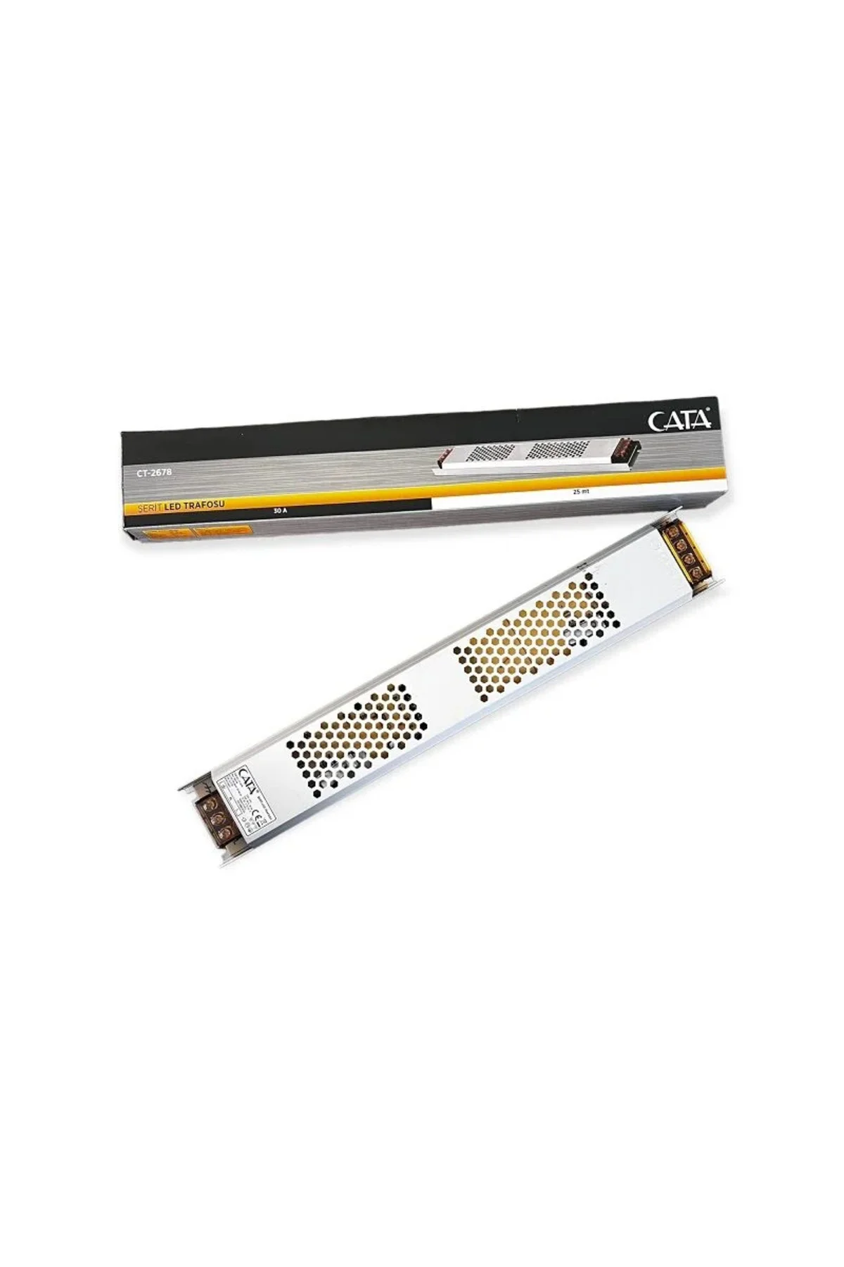 CT-2678 360W 30 Amper Adaptör Klemensli Süper Slim Şerit Led Traf
