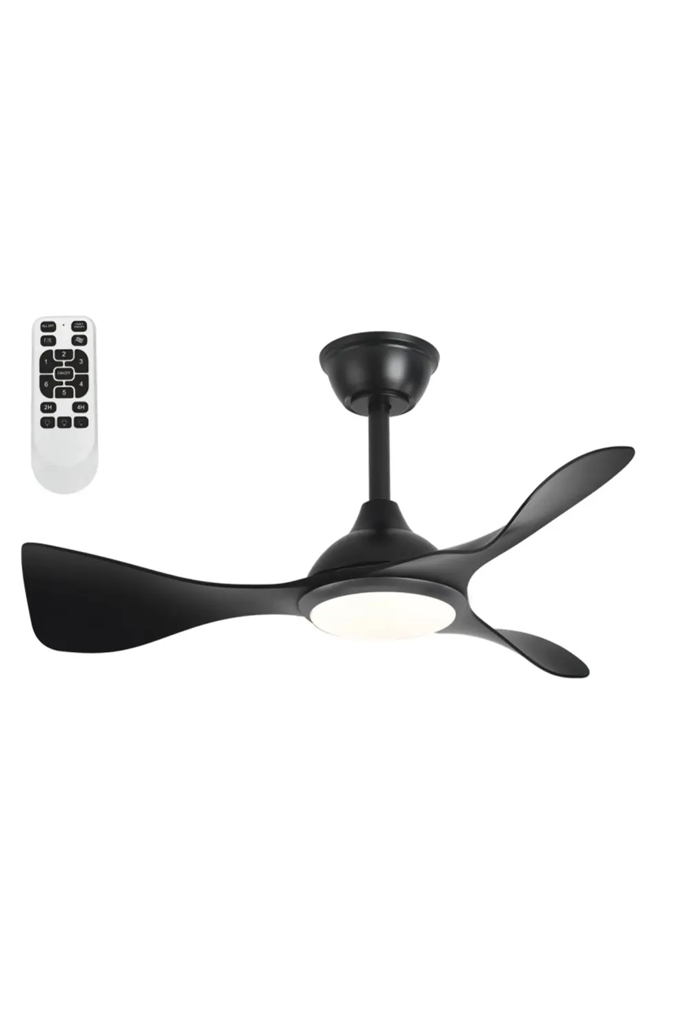 Cata Ct-3001 Modern Tavan Vantilatörü Siyah Led İşıklı Ve Uzaktan Kuma