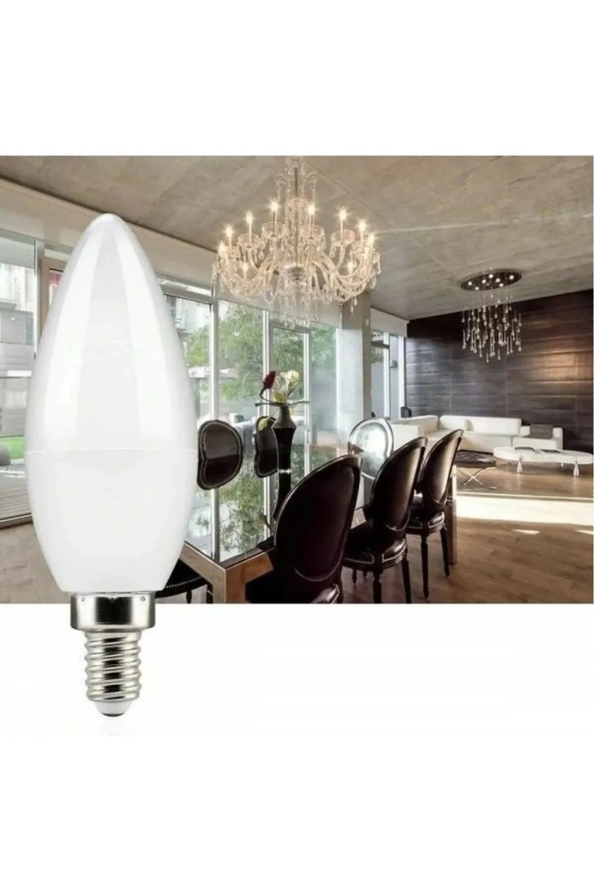Ct-4079 7w Buji Led Ampul 3200k Günışığı E14 (5 ADET) - Görsel 3