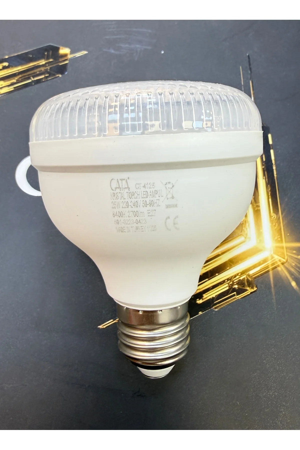 CT-4135 Kristal Torch LED Ampul – 35W, 6400K Beyaz Işık - Görsel 2