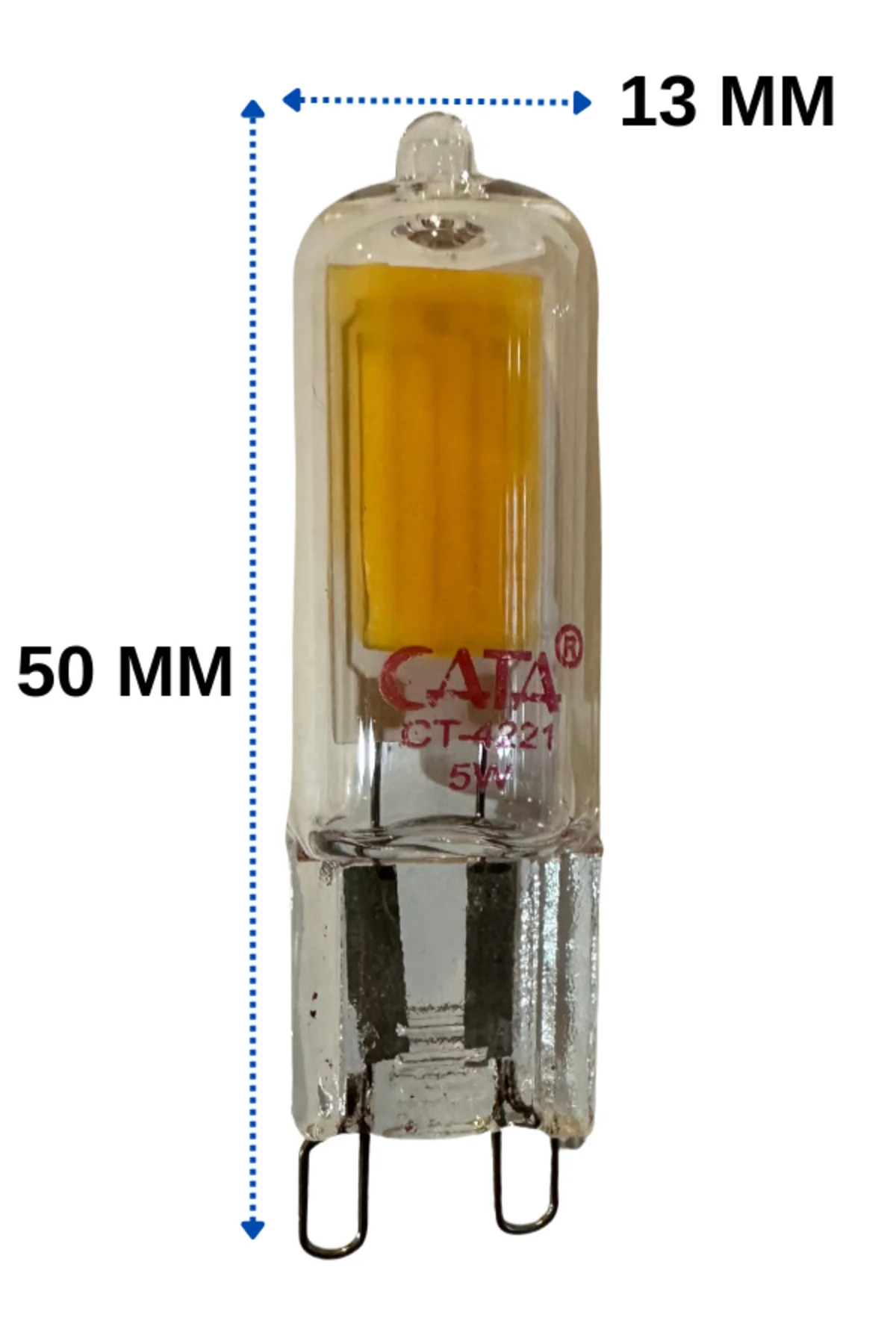 CT-4221 6400K (Beyaz) G9 Duylu Kapsül Led Ampul (10 Adet) - Görsel 4