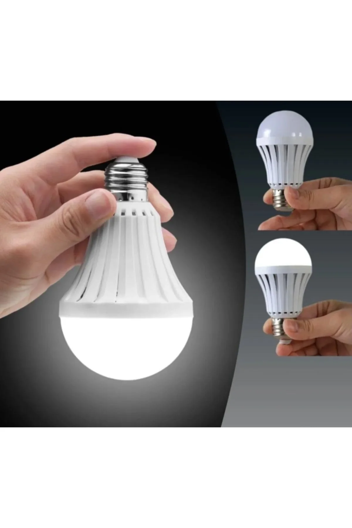 Ct 4229 E 27 Duylu Şarjlı Led Ampul (Beyaz)