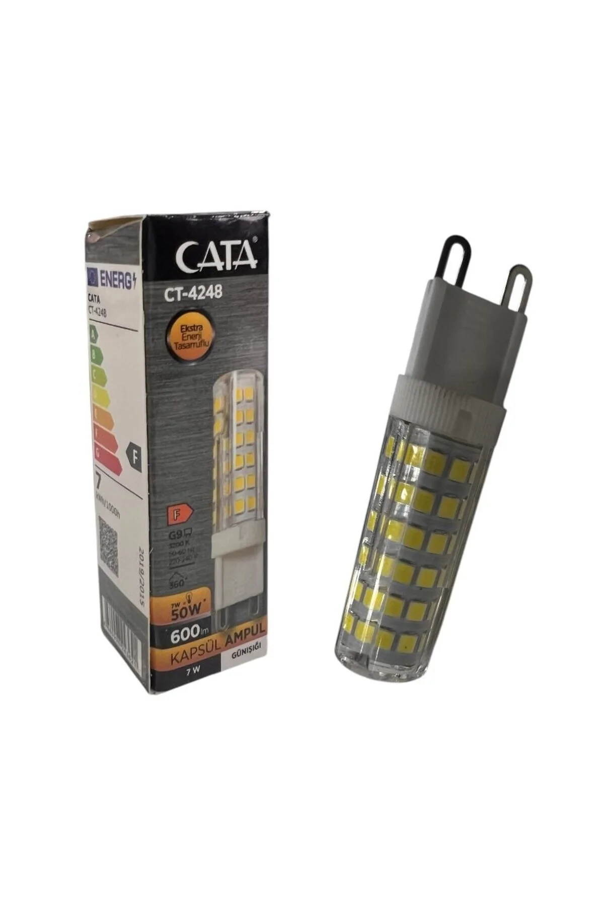 CT-4248 220V G9 LED Kapsül Ampul 3200K Günışığı Geniş Açı Enerji Tasarruflu LED Lamba CT-4248 220V G9 LED Kapsül Ampul 3200K Günışığı Geniş Açı Enerji Tasarruflu LED Lamba - Görsel 3