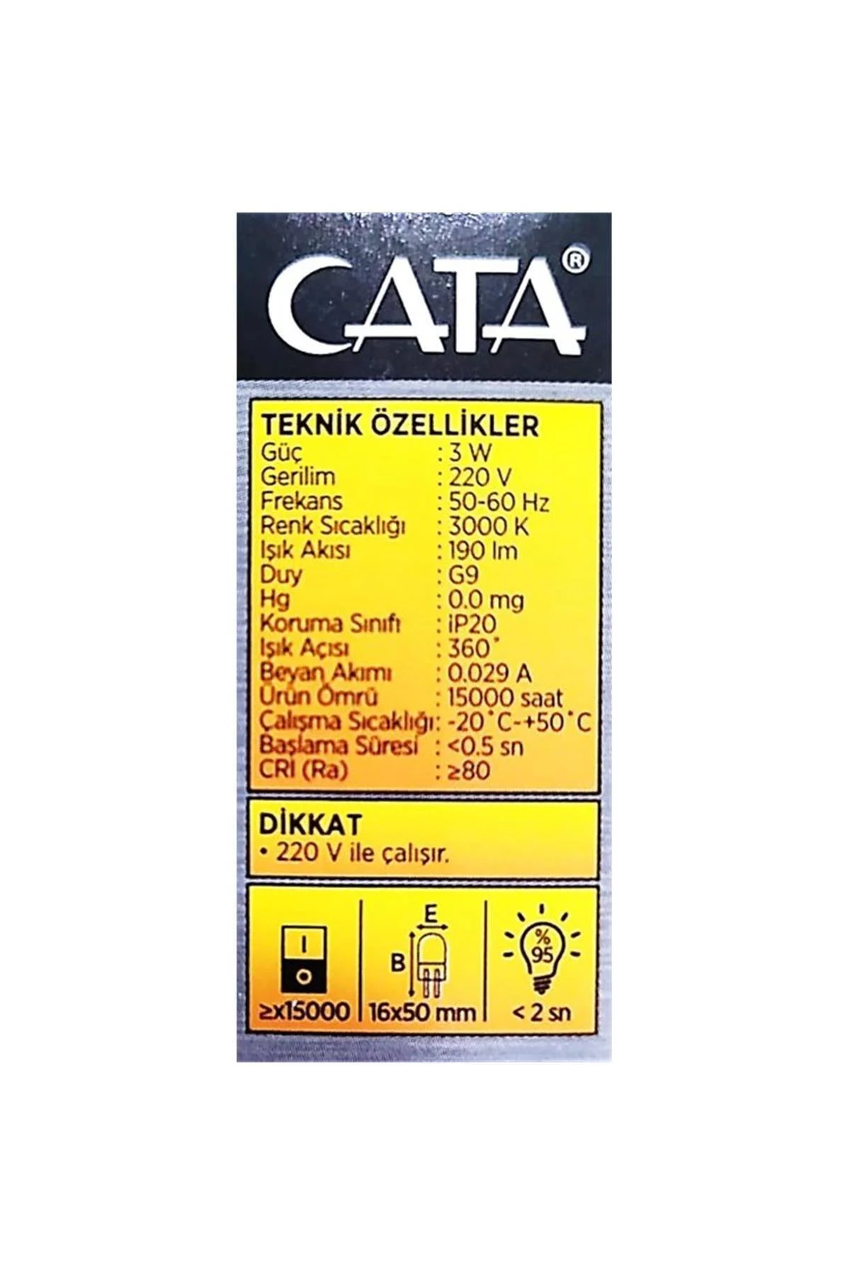 Ct-4252 G4 Duy 12 Volt Kapsül Ampul 4 W Günışığı 10 Adet - Görsel 3