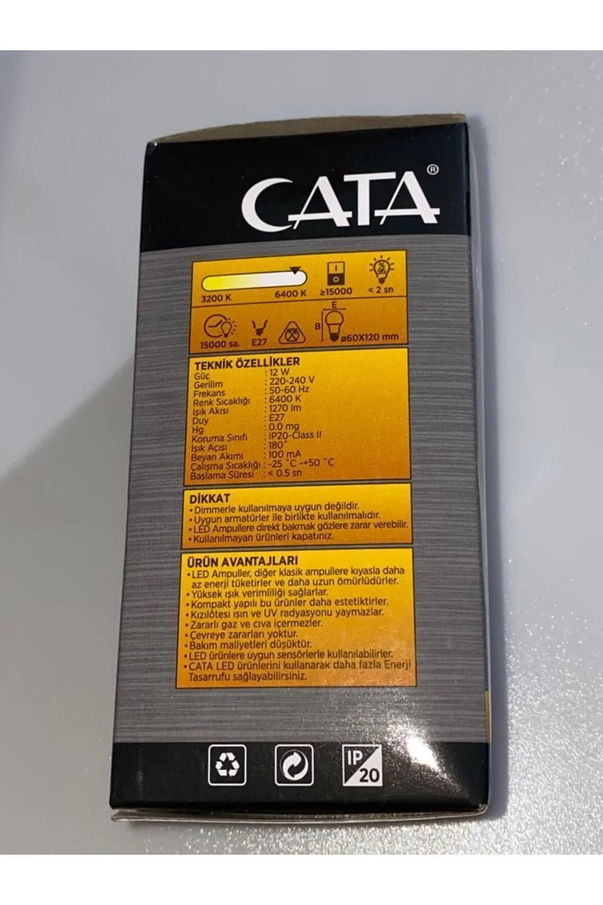 CT-4259 SENSÖRLÜ AMPUL 12WATT - Görsel 3