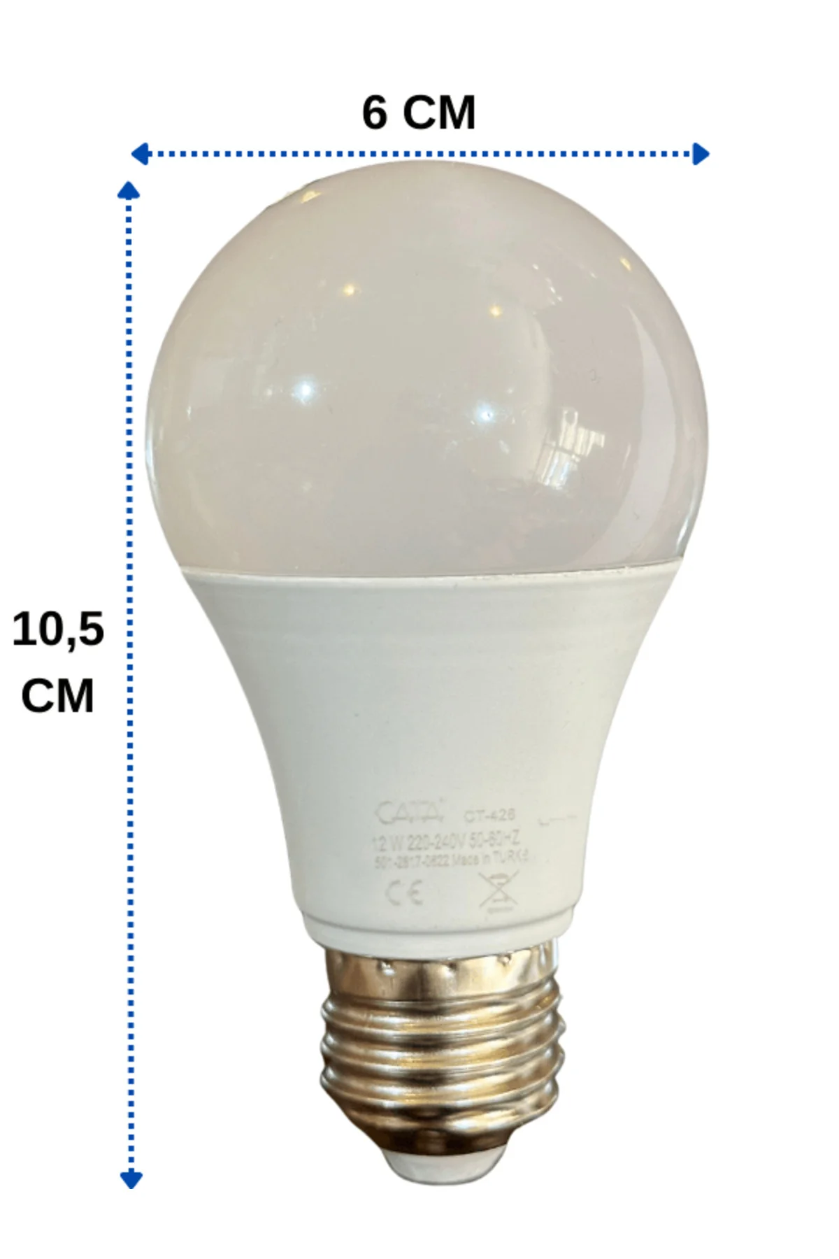 CT-4266 12W 6400K (Beyaz Işık) E27 Duylu Led Ampul (4 Adet) - Görsel 4