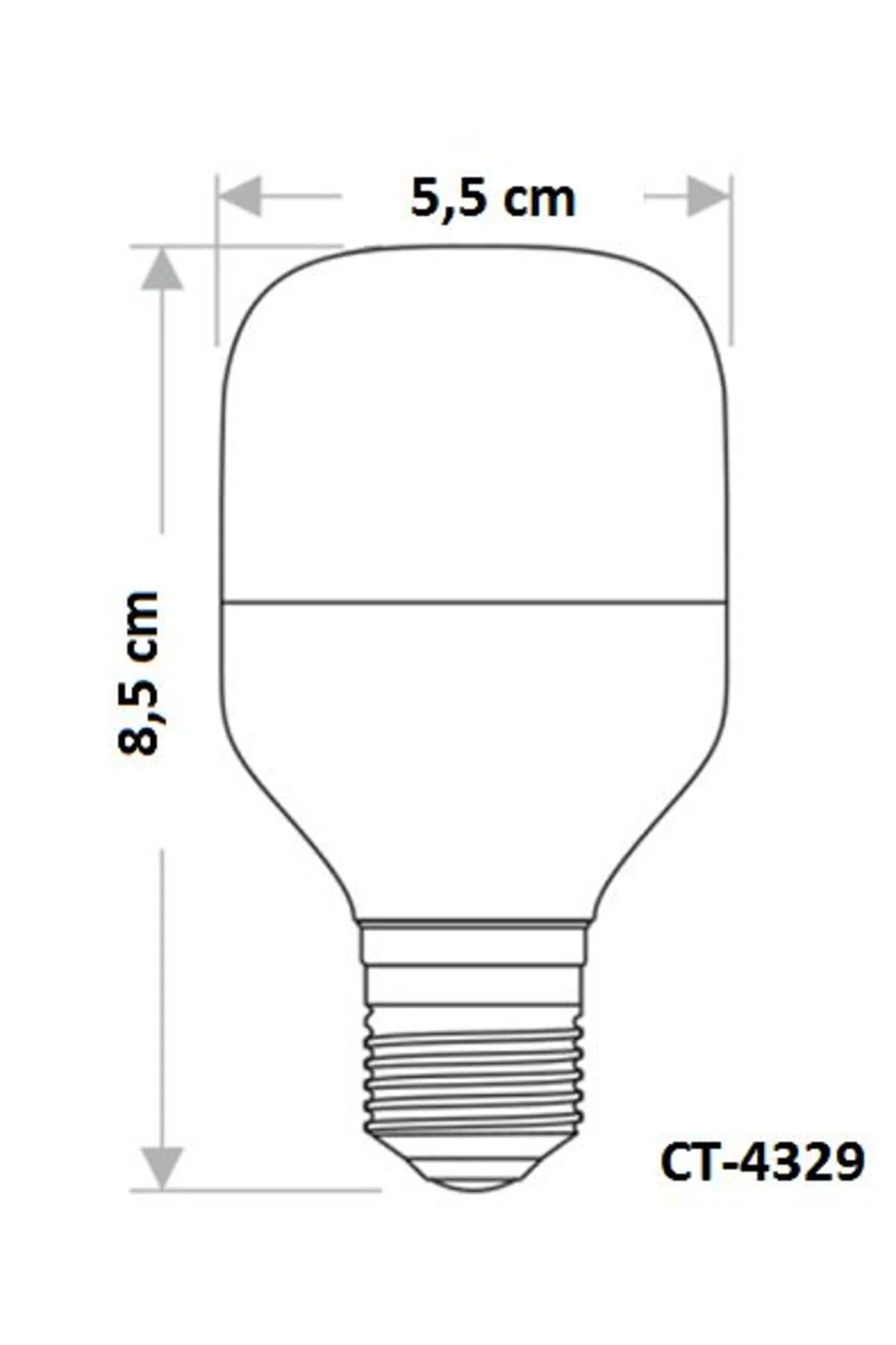 Ct-4329 15w Led Ampul 6400k Beyaz E27 - Görsel 3