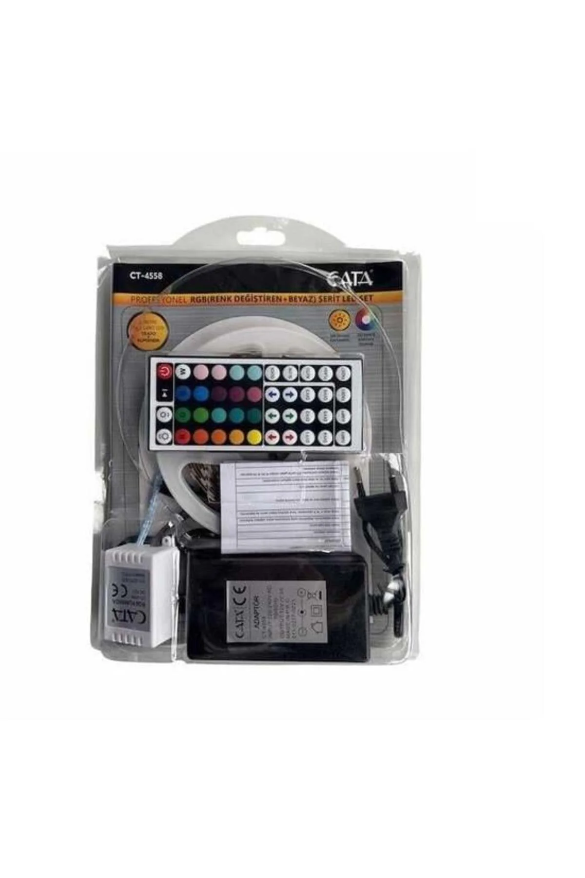 CT-4558 Üç Çip İç Mekan RGB Şerit Led Set (60 ledli 5050 çip)