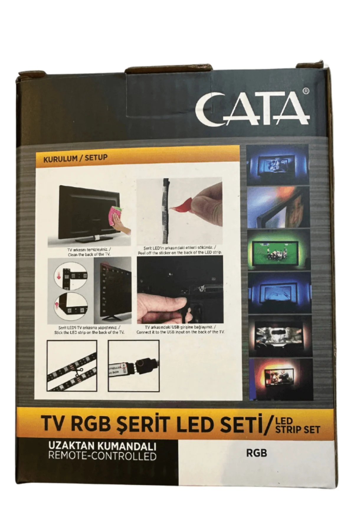 Ct-4566 Tv Rgb Şerit Led Seti Kumandalı