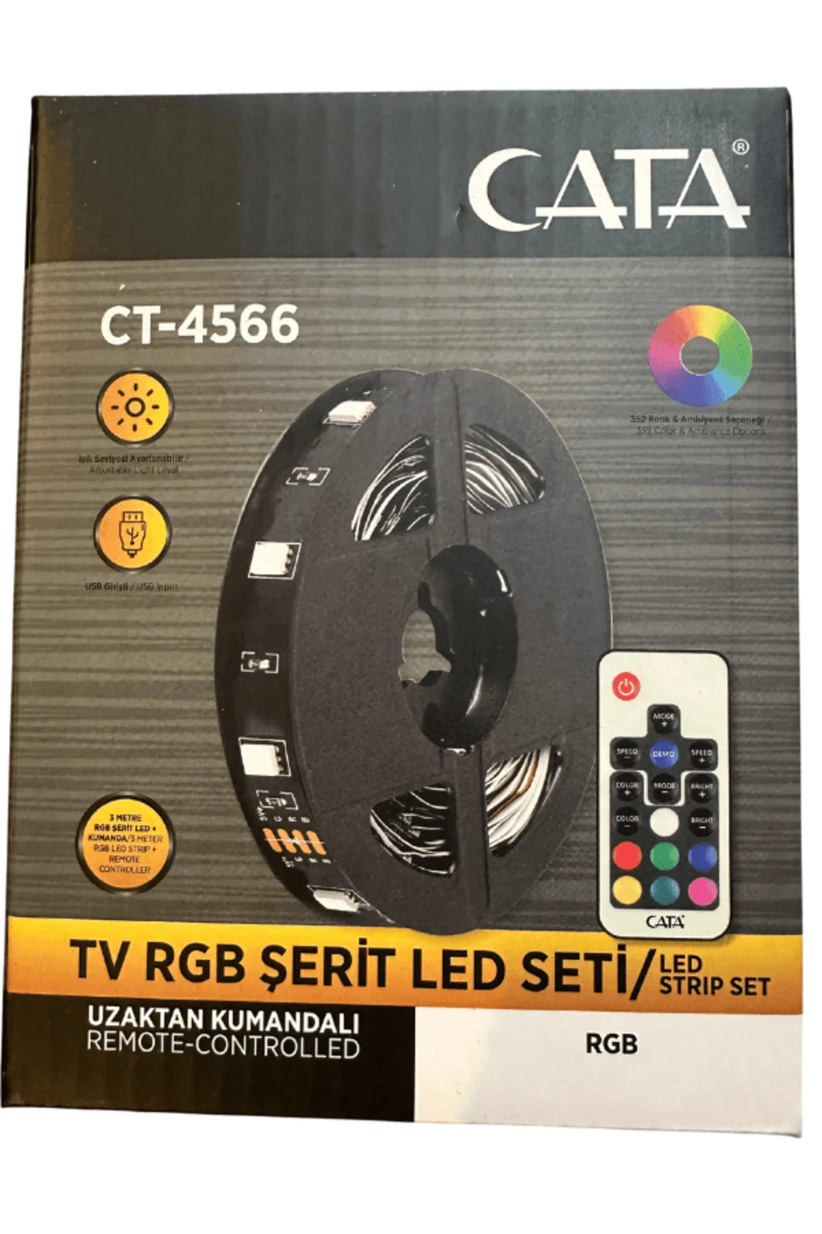 Ct-4566 Tv Rgb Şerit Led Seti Kumandalı