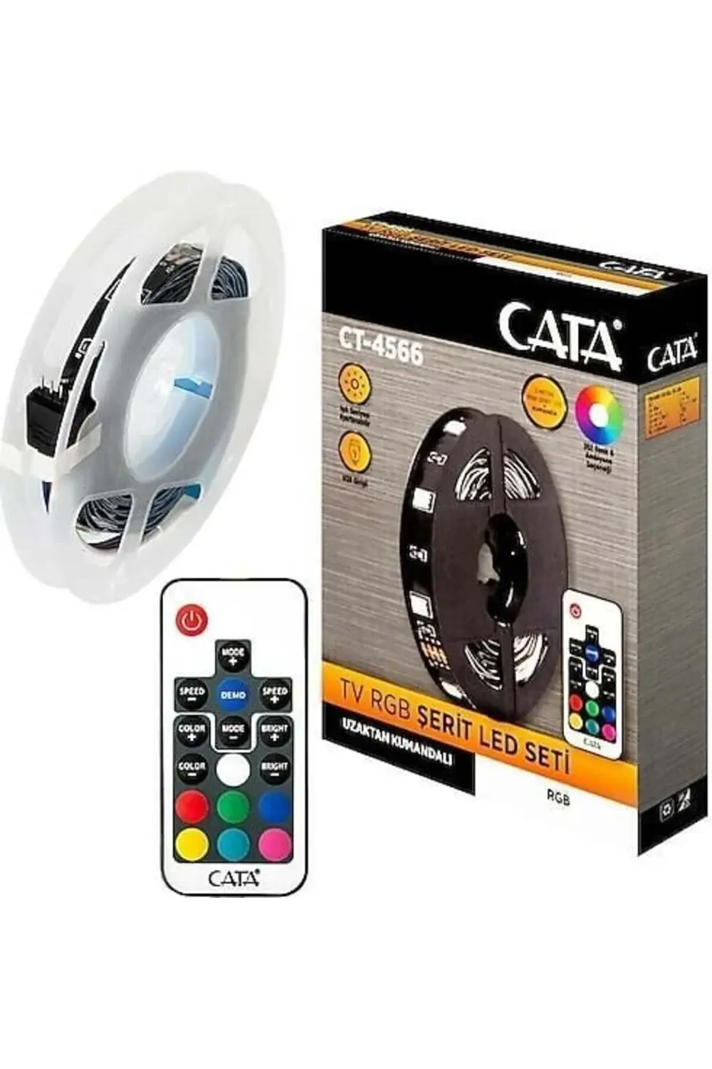 CT-4566 USB'Lİ TV ARKASI RGB LED 3MT