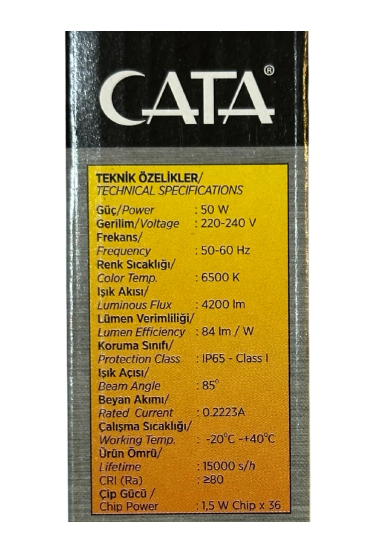 CT-4658 50W 6500K (Beyaz Işık) Led Projektör (8 Adet) - Görsel 4