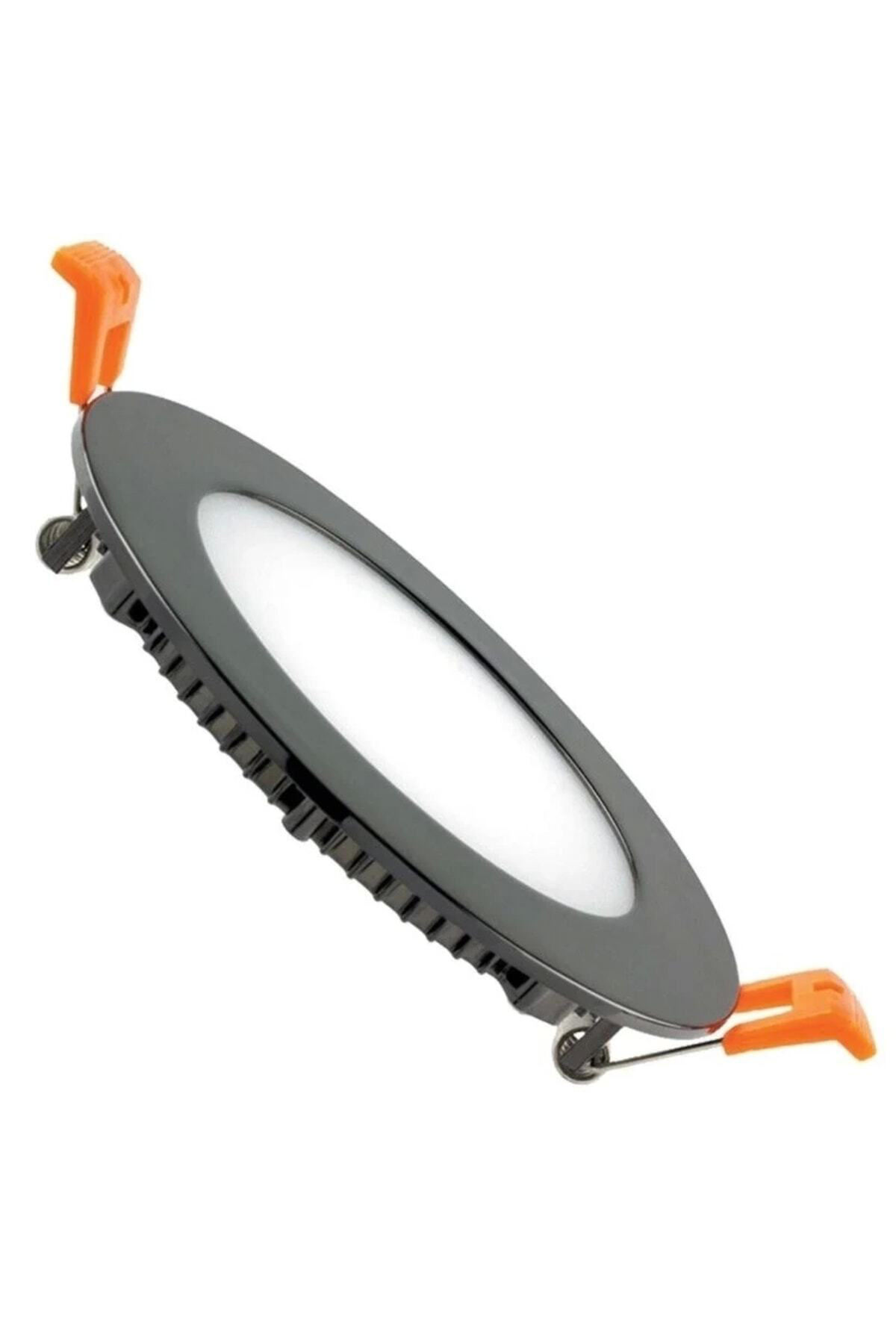 Ct-5129 18 W Siyah Kasa Yuvarlak Led Panel Günışığı Işık