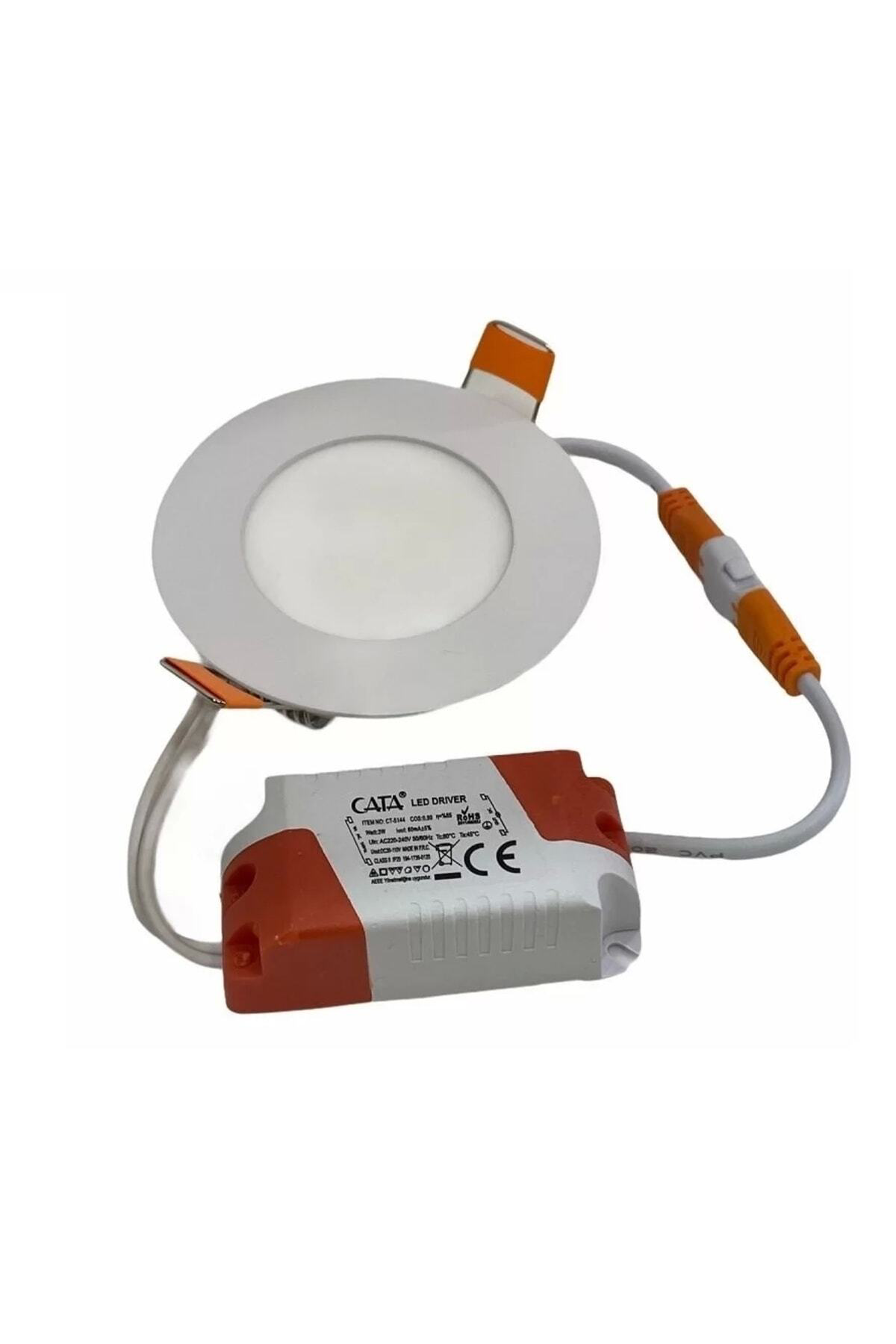 Ct-5129 18 W Siyah Kasa Yuvarlak Led Panel Günışığı Işık