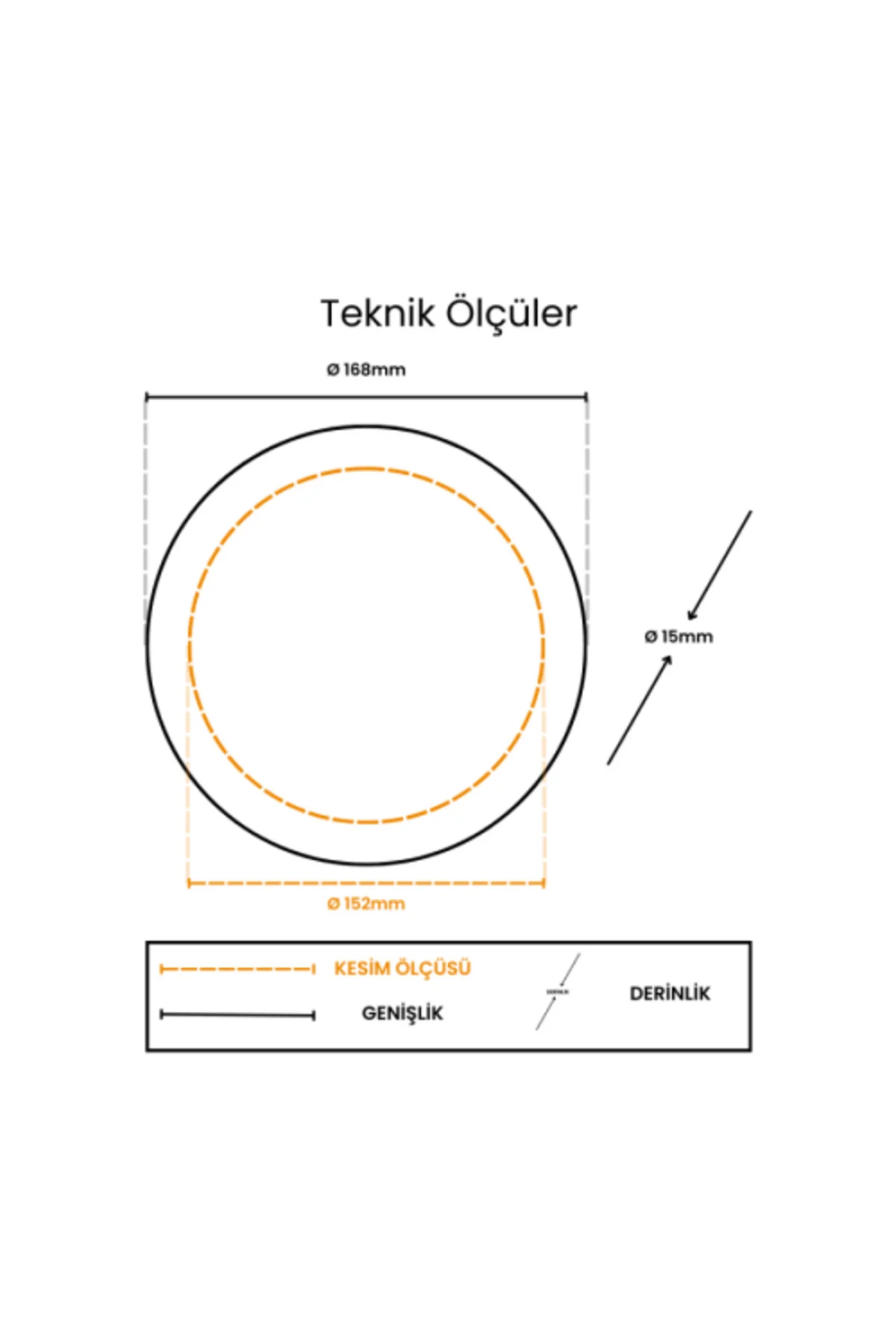 CT-5147G 12W SLİM PANEL GÜNIŞIĞI - Görsel 2