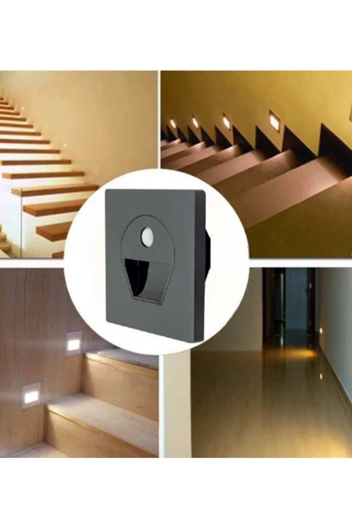 Ct 5170 1w Füme Kasa Sensörlü Koridor Aydınlatması 3200k Gün Işığ