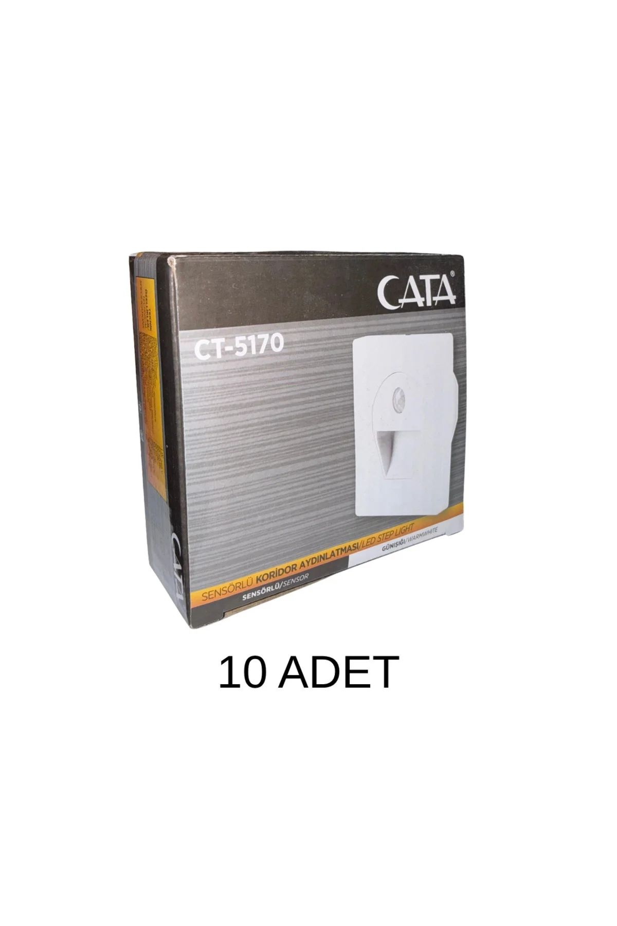 CT-5170 Sensörlü Koridor Aydınlatması Beyaz Kasa Günışığı - 10’ lu Paket - Görsel 2