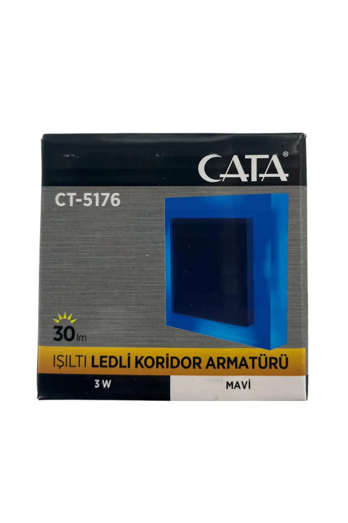CT-5176 3W LED Koridor Armatürü – Mavi Işık, 240 Lümen, 30.000 Sa