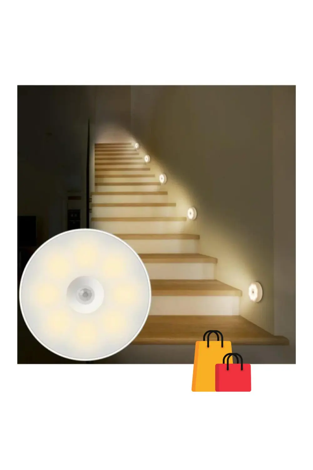 CT-5180 Sensörlü Mıknatıslı LED 3 ADET  Armatür Yeni Tasarım