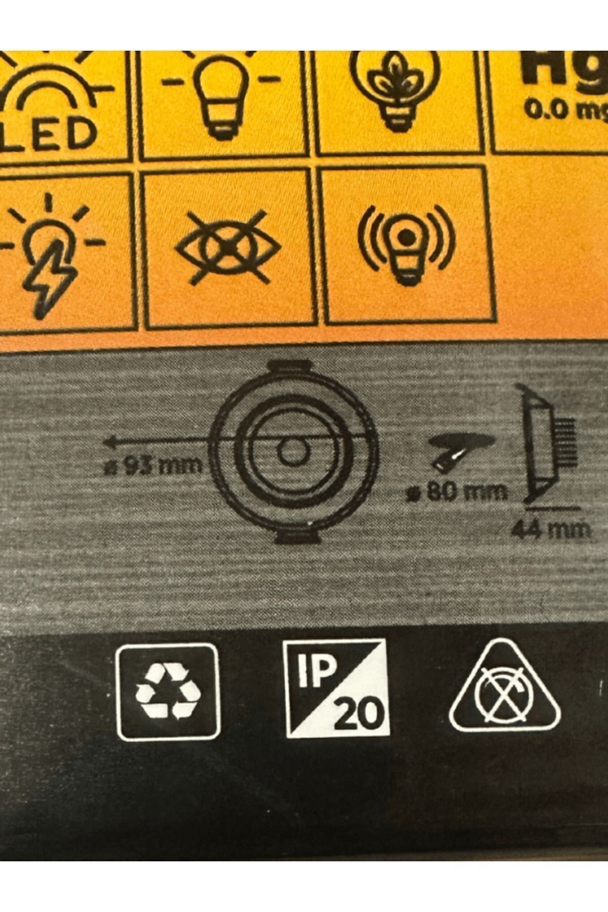 CT-5204 7W 6400K (Beyaz Işık) Akik Sıva Altı Led Spot (8 Adet)