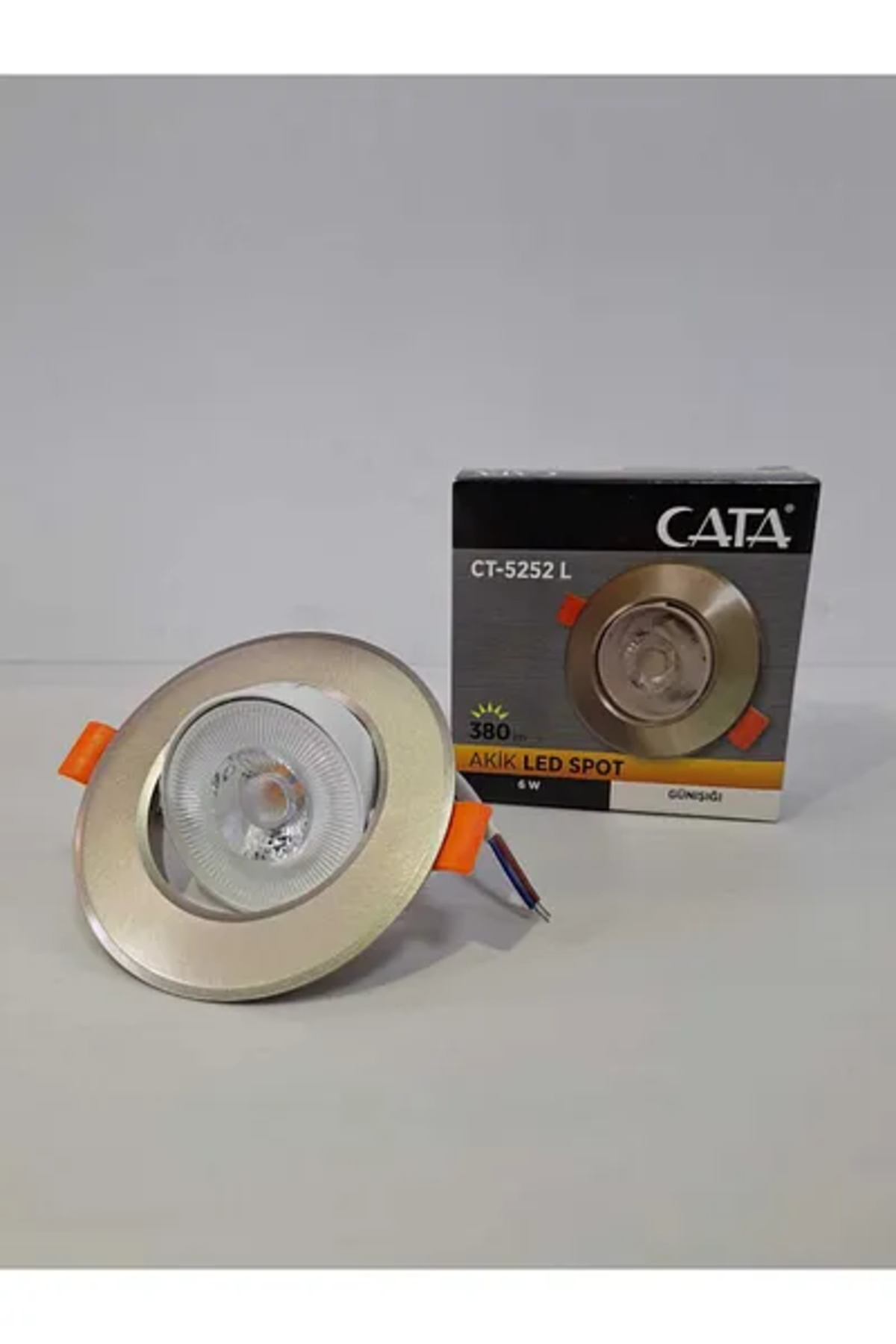 CT-5204 7W Akik COB LED Gömme Spot 3200K Günışığı 470 lm Şık Tava